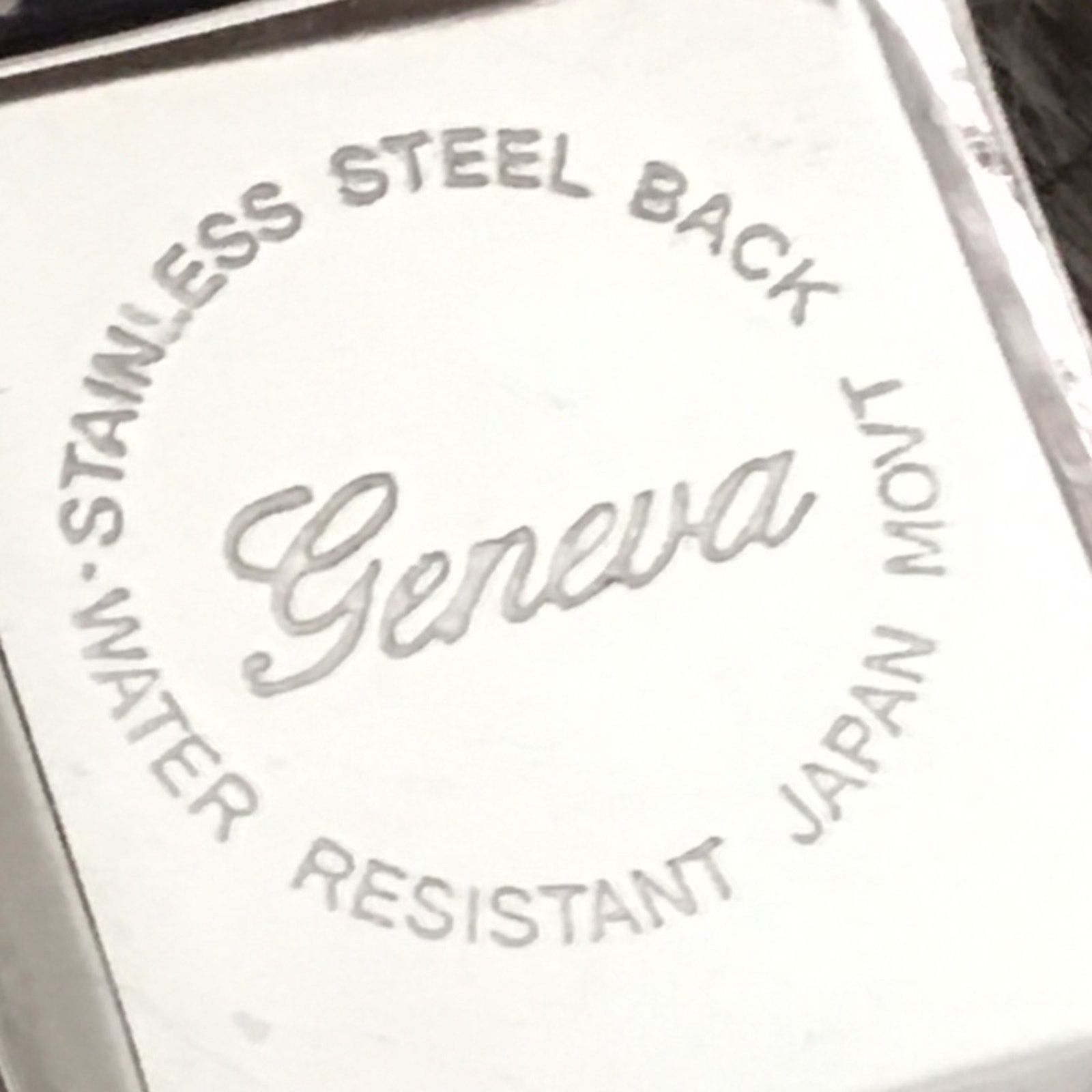 Geneva Ladies Geneva leather & silver tone band watch Size ONE SIZE - 7 Thumbnail