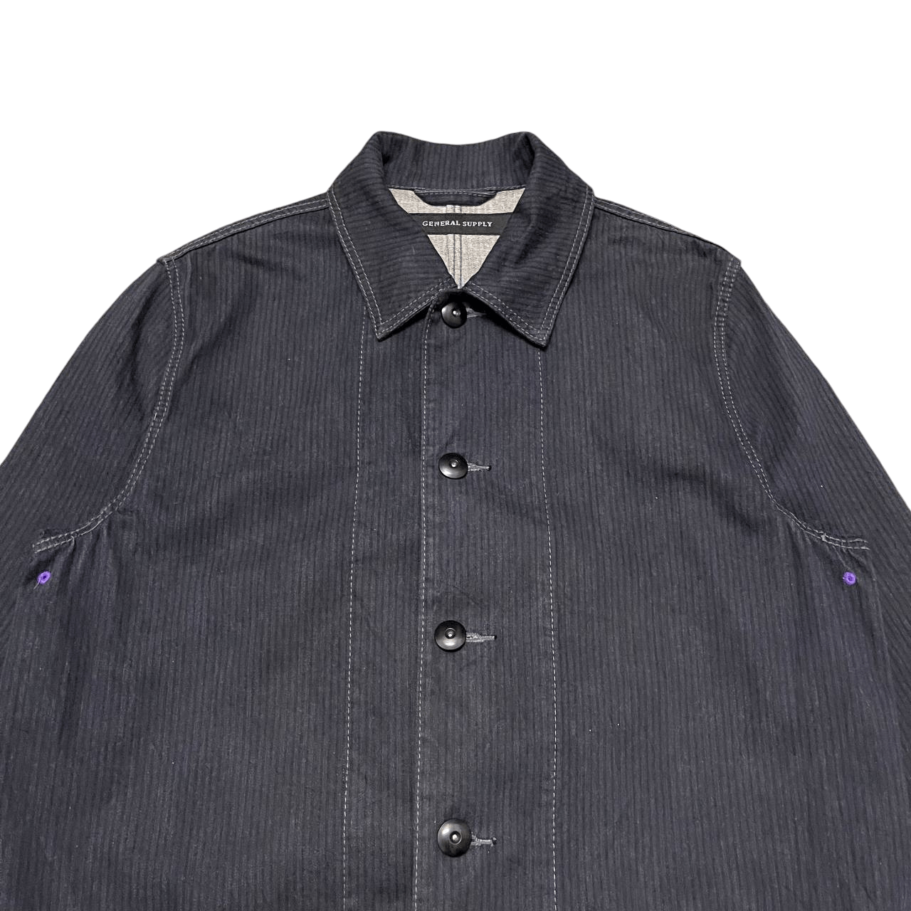 SHIPS Vintage Ships General Supply Hickory Striped Chore Jacket Size US M / EU 48-50 / 2 - 2 Thumbnail