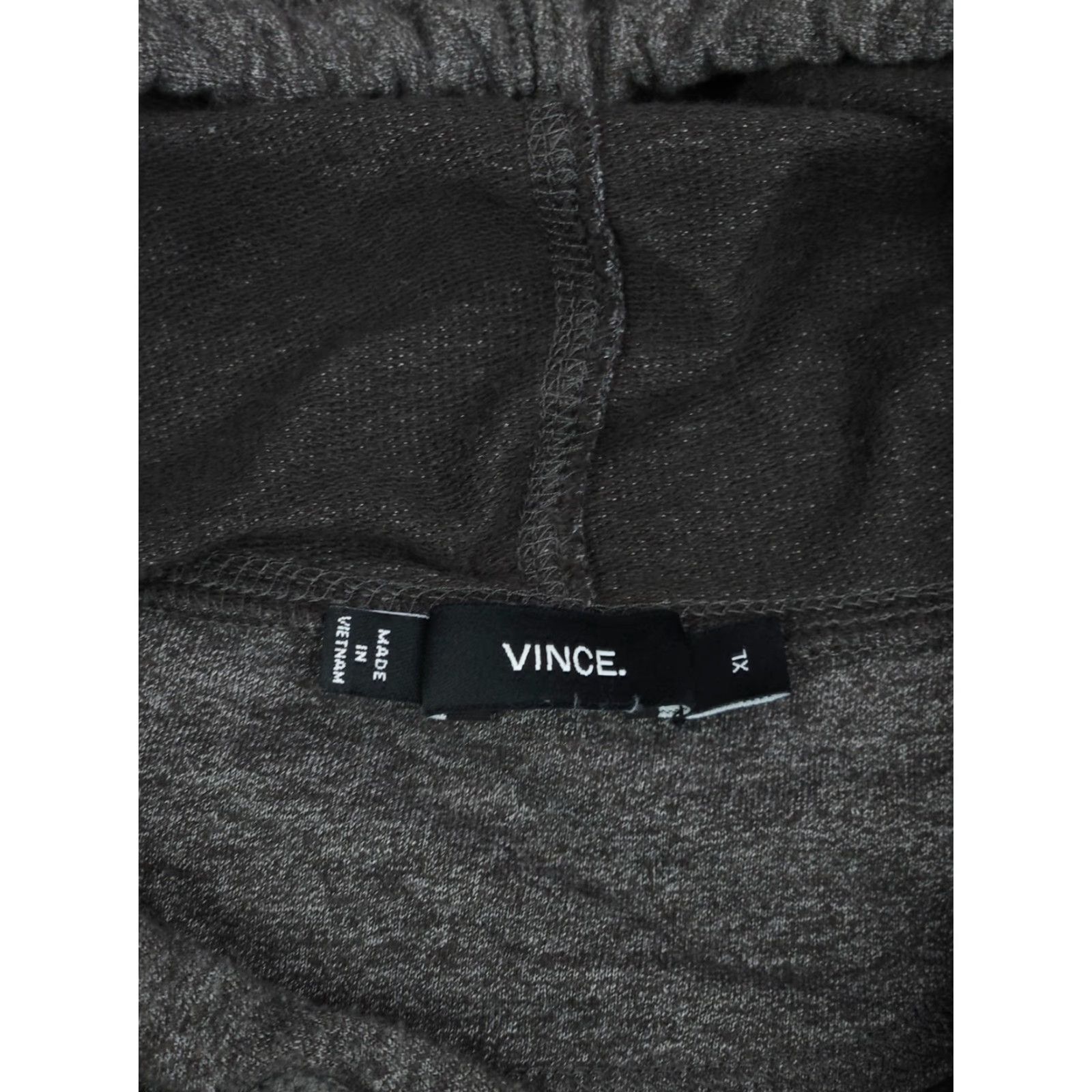 Vince Vince. Hoodie Men XL Gray Cotton Blend Pullover Hooded Regular Knit Modern Designer Fall Winter Outdoor Mens Size US XL / EU 56 / 4 - 5 Thumbnail