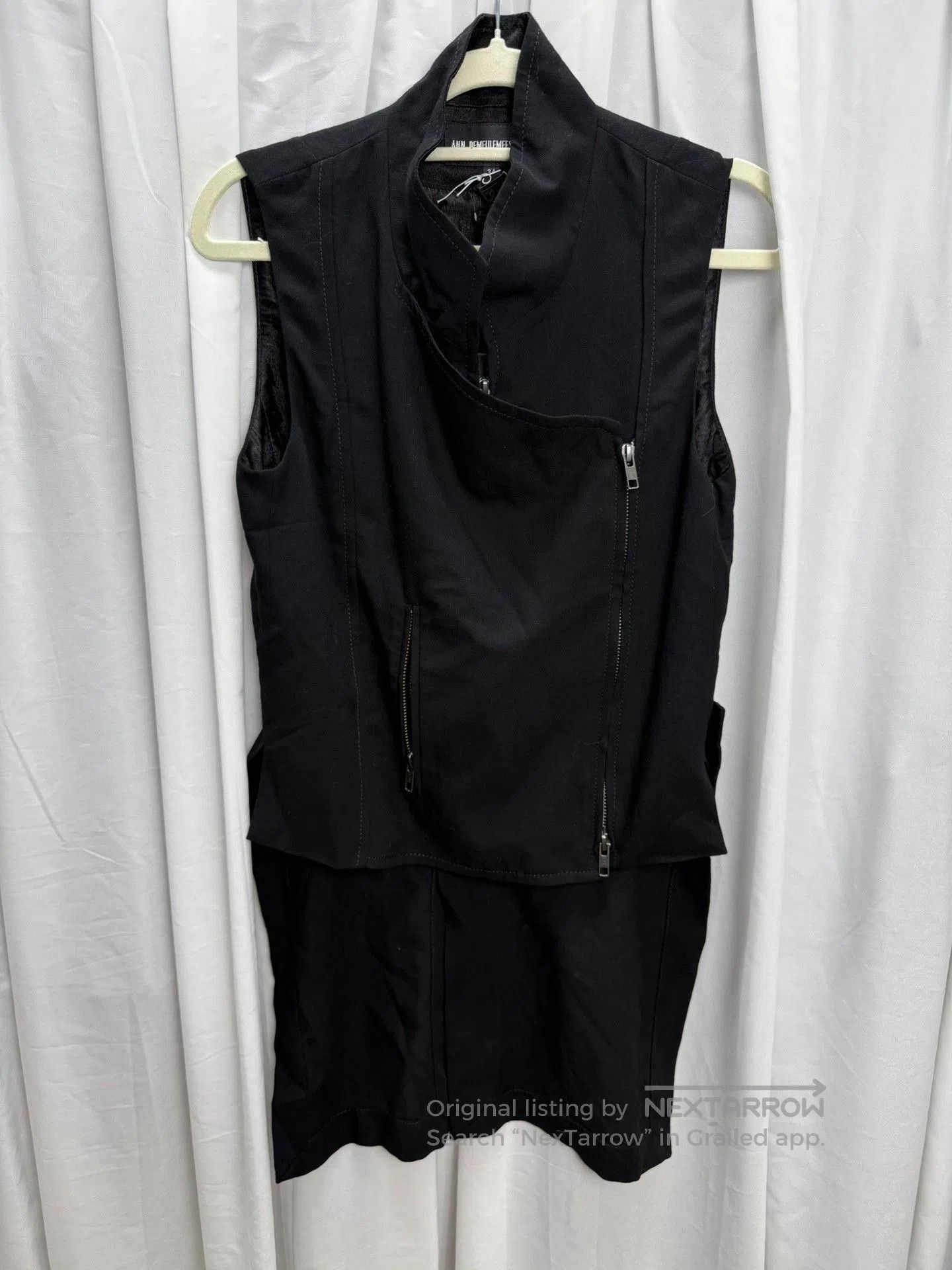 Ann Demeulemeester Ann Demeulemeester Double Zip Silk Vest. Size XXS / US 00 / IT 34 - 1 Thumbnail