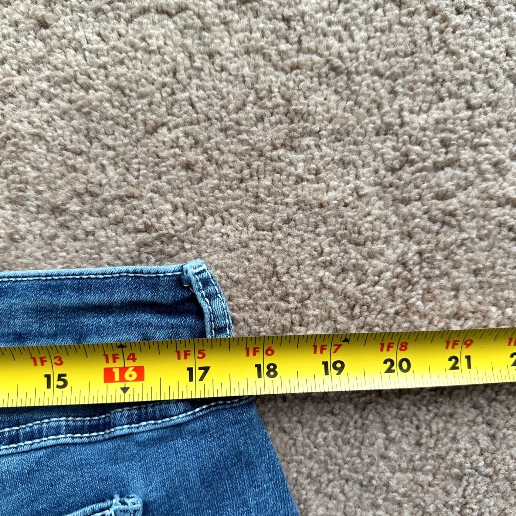 Vintage 1822 Denim Jeans Womens 16W Mid Rise Flared Blue Medium Wash Jeans Size 38" / US 16 / IT 52 - 7 Thumbnail