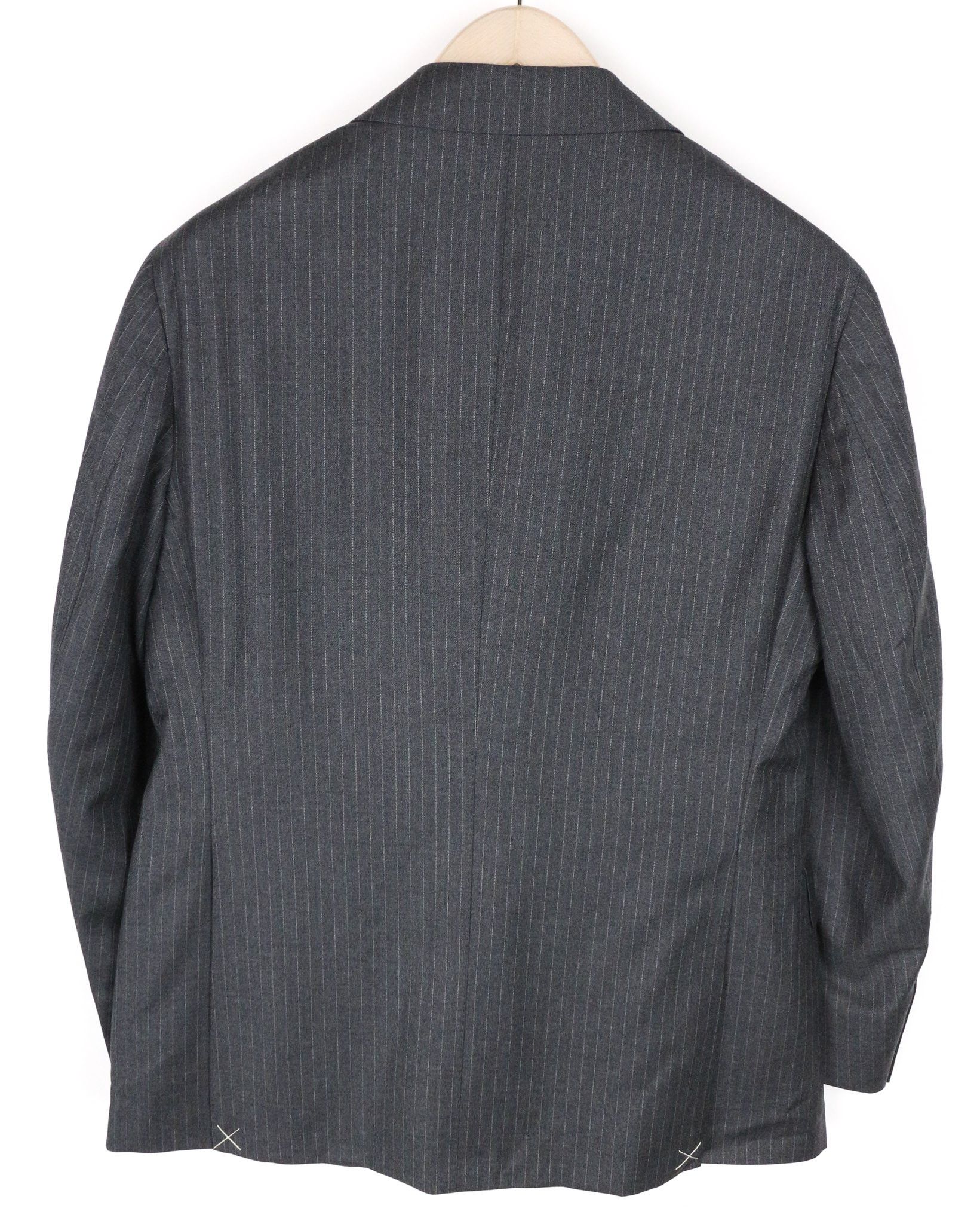 Suitsupply LA SPALLA UK40S Grey Pinstriped Slim Wool Blazer 73456 Size 40S - 2 Thumbnail