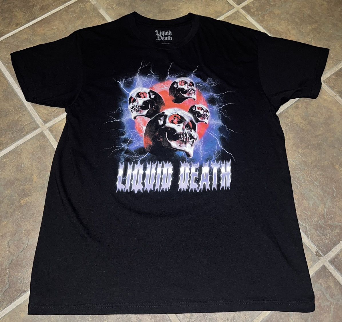 Other LIQUID DEATH LIGHTNING SKULLS T-SHIRT Size US L / EU 52-54 / 3 - 7 Thumbnail