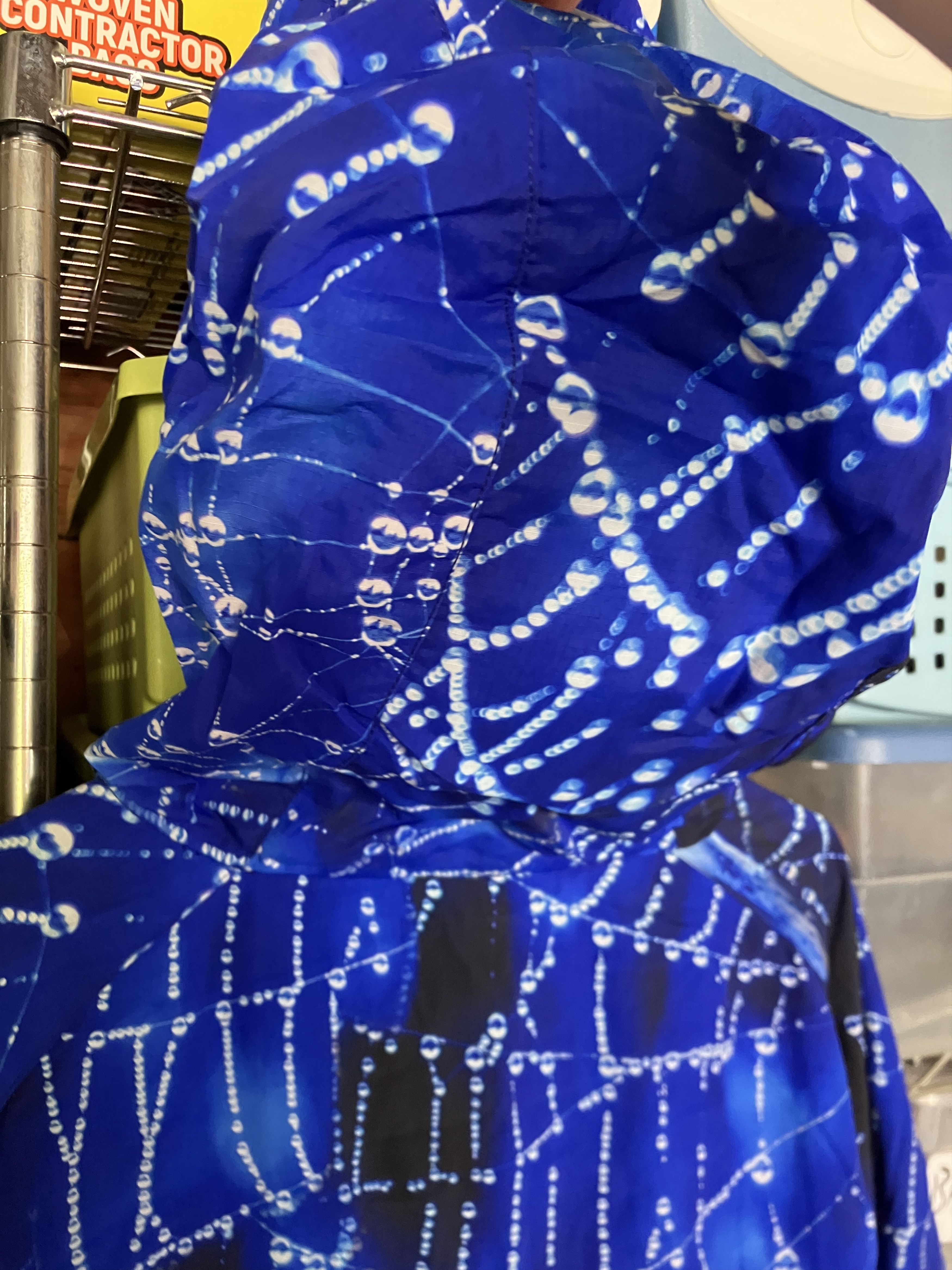 Palace Palace Spring 24 Arc Shell Hooded Jacket - Blue Spider Web Size US XL / EU 56 / 4 - 9 Thumbnail