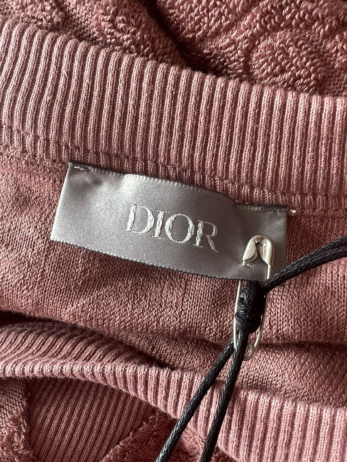 Dior × Kim Jones 🔥 Dior Essential Oblique Terry Cotton Relaxed fit Top Size US XXL / EU 58 / 5 - 7 Thumbnail