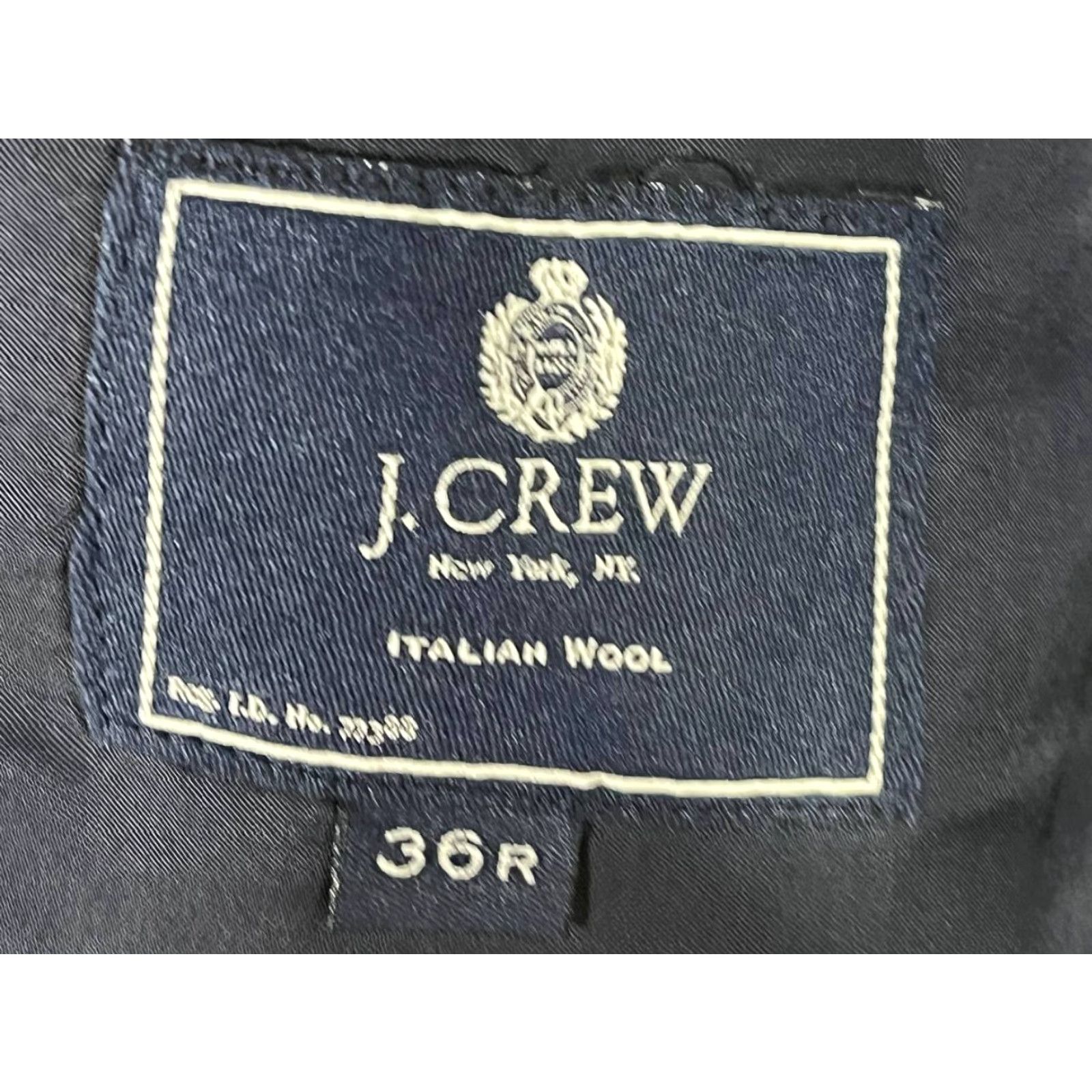 J.Crew J.CREW Blazer Jacket Mens Size 36R Wool Gray Two-Button Notch Lapel Slim Regular Short Jacket Front Button Two-Button Casual Sports Size 36R - 6 Thumbnail