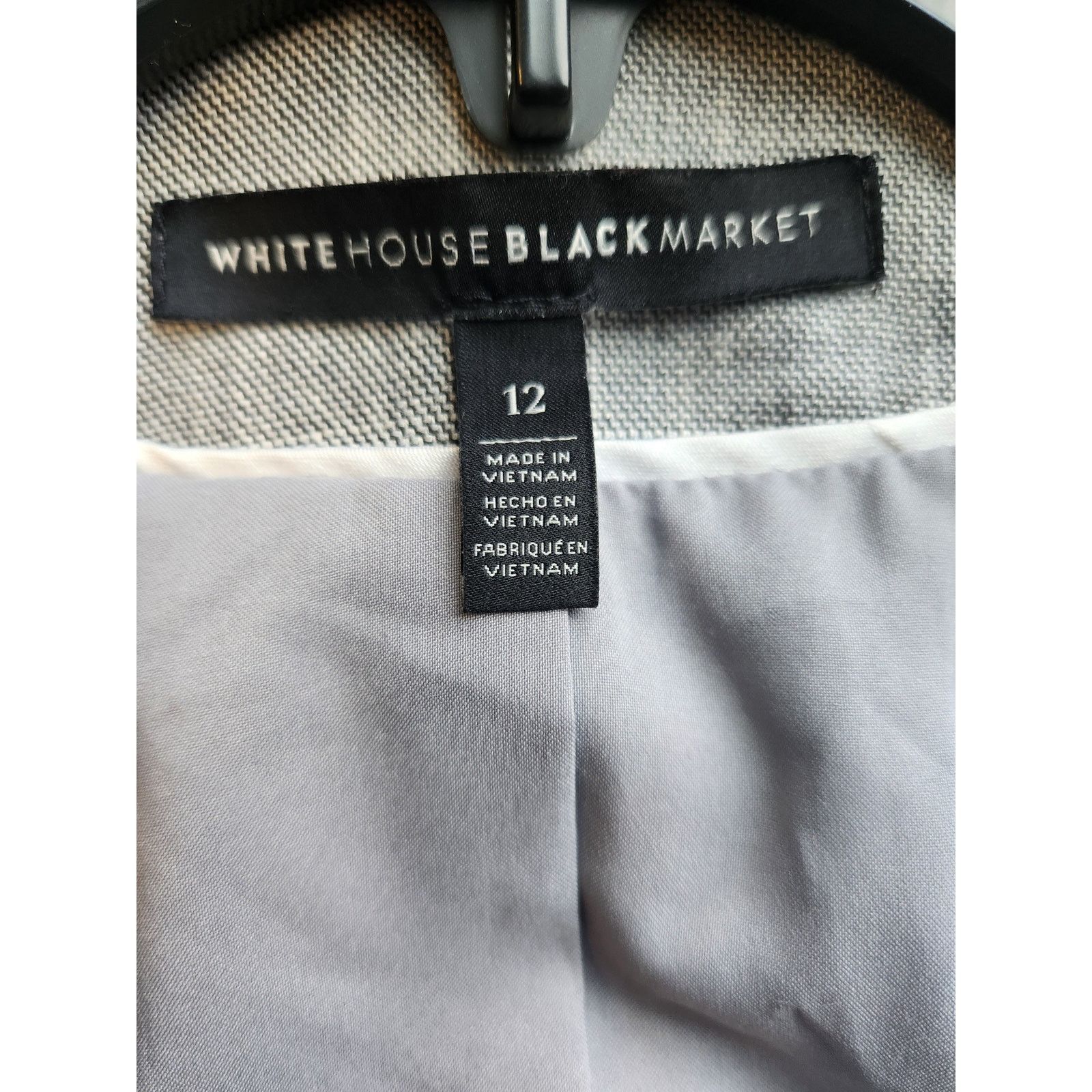 White House Black Market White House Black Market Black White Peplum Back Blazer 12 Size XL / US 12-14 / IT 48-50 - 3 Thumbnail
