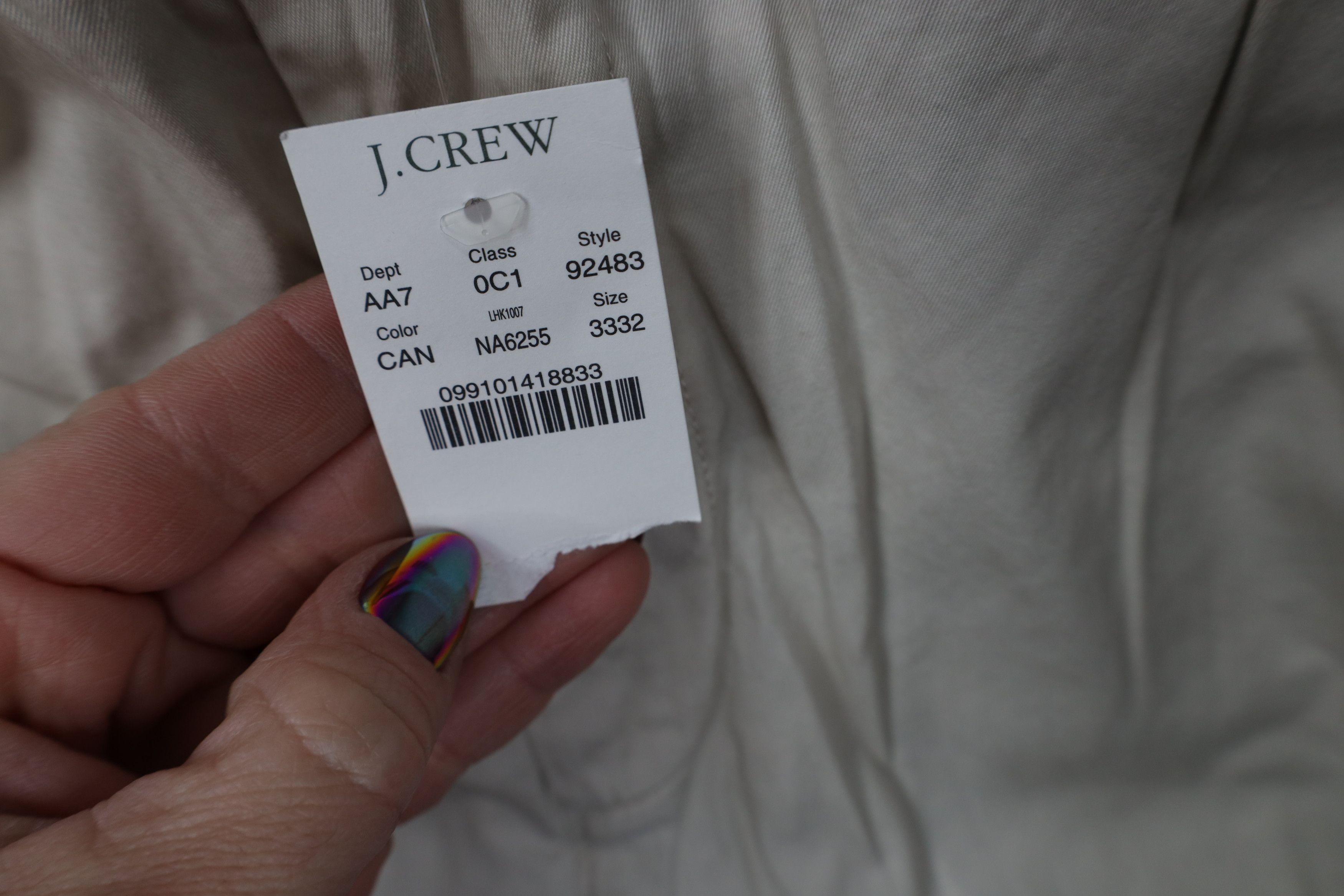 J.Crew Deadstock Vintage Y2K J Crew Fit Chino Pants Trousers Cotton Size US 33 - 6 Thumbnail
