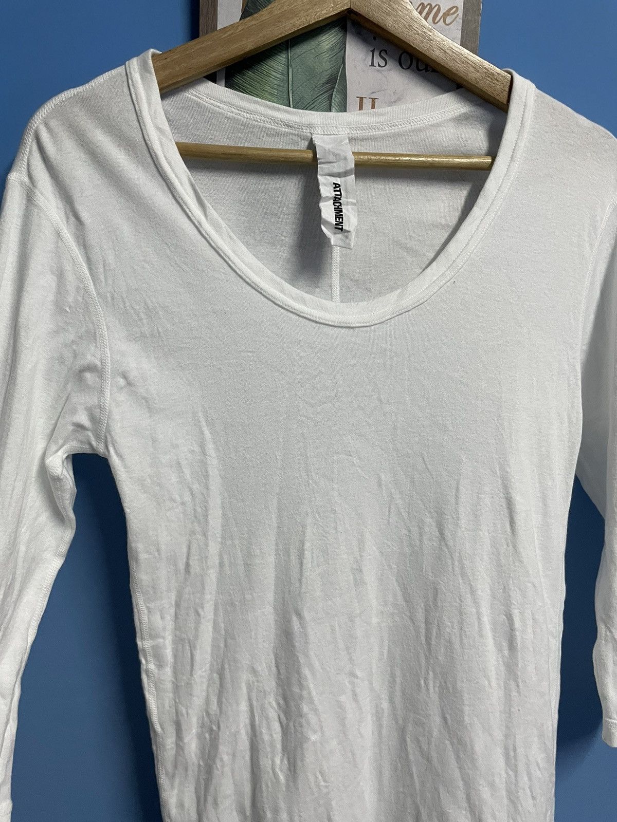 Attachment × Japanese Brand VINTAGE ATTACHMENT WHITE TSHIRT Size M / US 6-8 / IT 42-44 - 2 Thumbnail