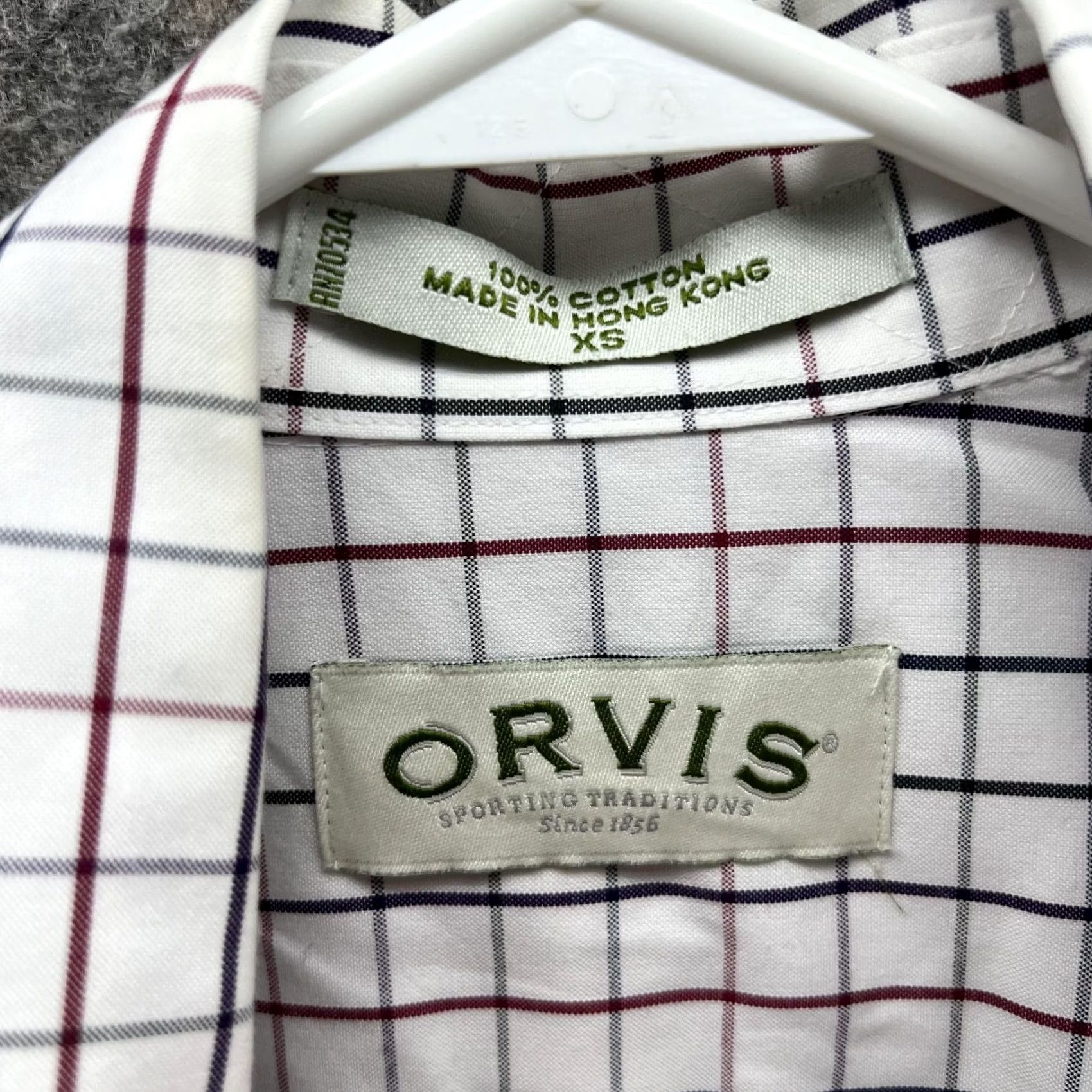Orvis Orvis Shirt Men XS White Check Button-Down Casual Preppy Vintage: No Size US XS / EU 42 / 0 - 6 Thumbnail