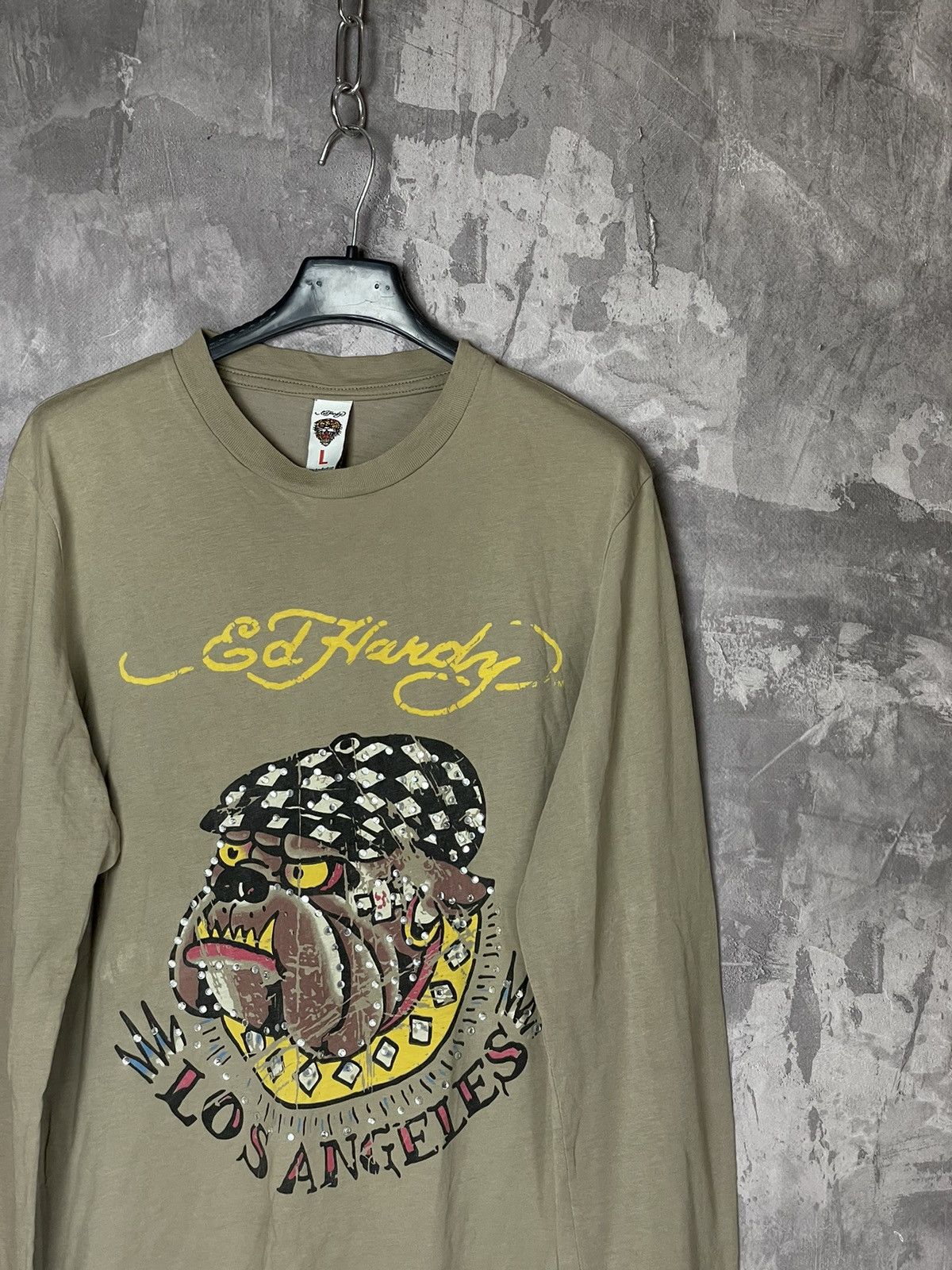 Ed Hardy × Japanese Brand VINTAGE ED HARDY Y2K LONG SLEEVE SHIRT Size L / US 10 / IT 46 - 4 Thumbnail