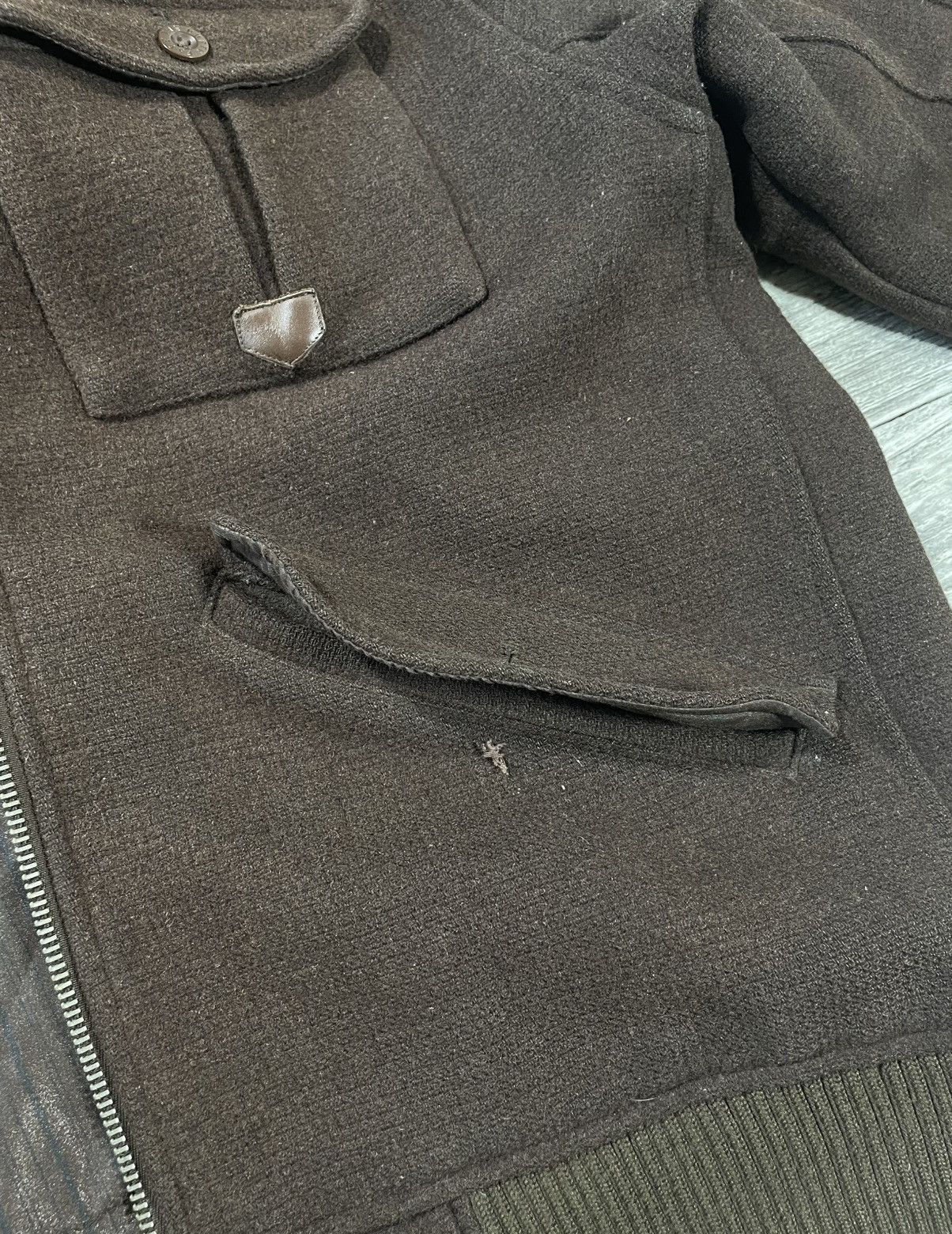 The North Face Rare Vintage The North Face 2008 Wool MA-1 Style Bomber Size US L / EU 52-54 / 3 - 18 Thumbnail