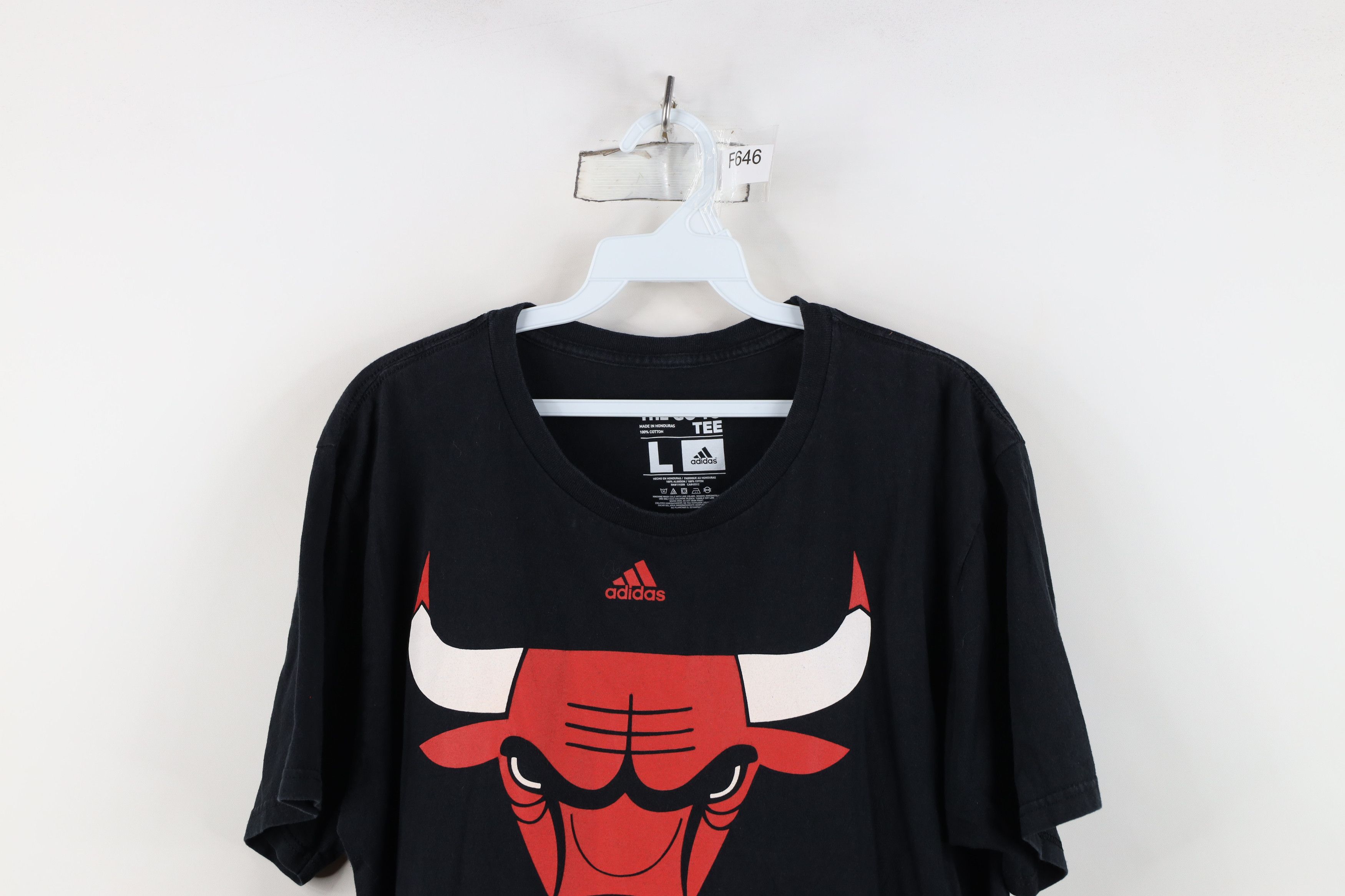 Adidas Adidas Chicago Bulls Basketball Short Sleeve T-Shirt Black Size US L / EU 52-54 / 3 - 2 Thumbnail