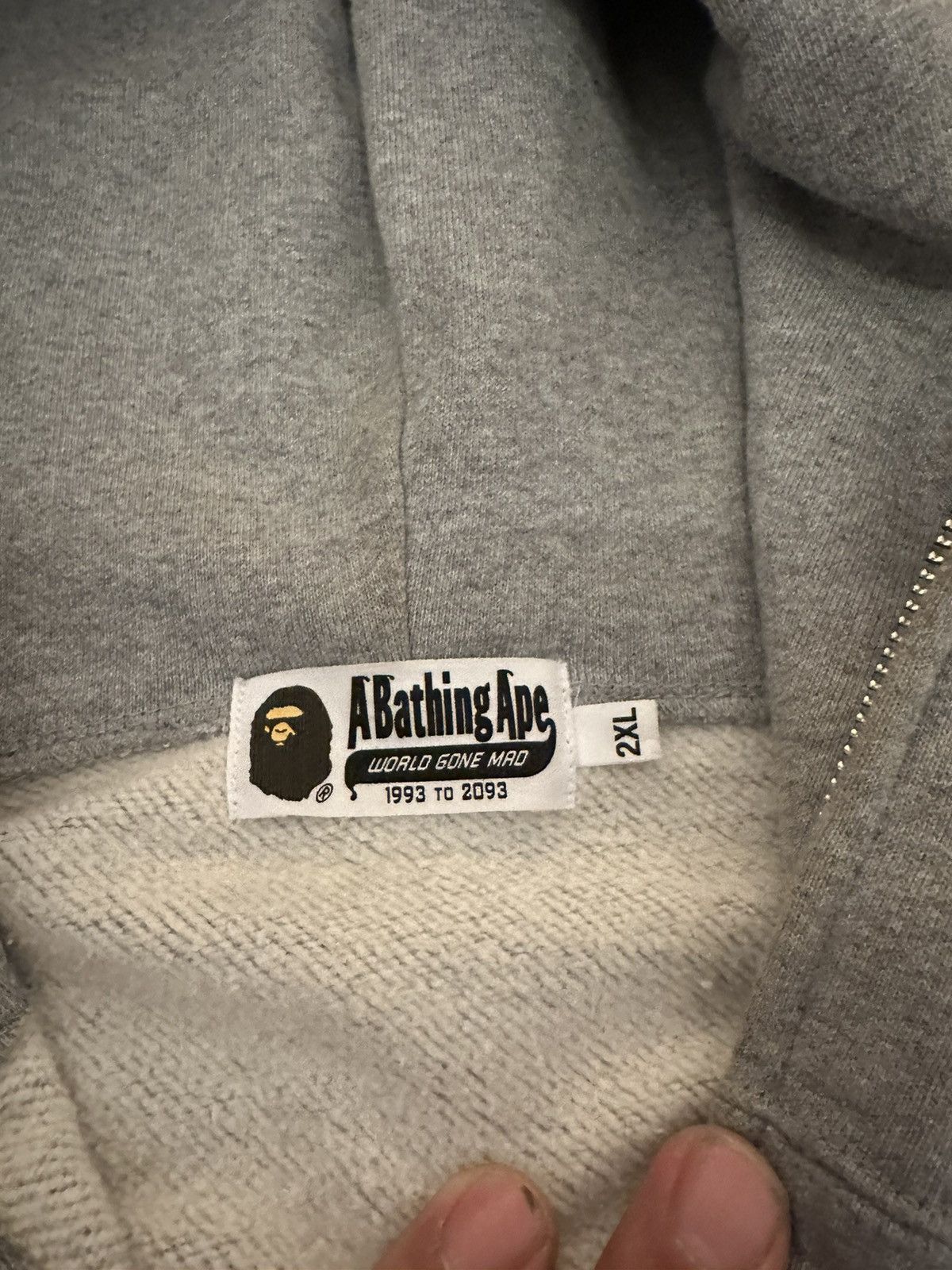 Bape Bape Shark Hoodie (Grey/Camo) Size US XXL / EU 58 / 5 - 5 Thumbnail