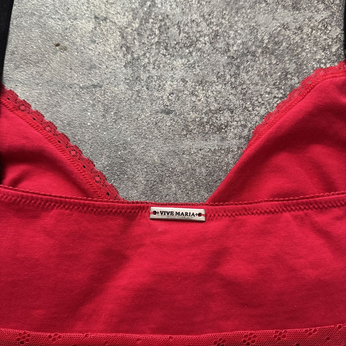 Hysteric Glamour Vive Maria Vintage Y2K Lace Details Mesh Tank Top Size L / US 10 / IT 46 - 8 Thumbnail