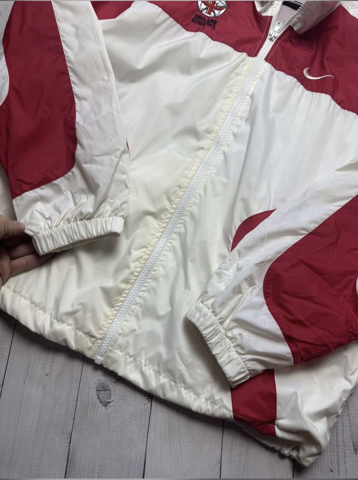 Nike × Vintage Vintage Nike England Athletics track jacket size S rare Size US S / EU 44-46 / 1 - 8 Thumbnail