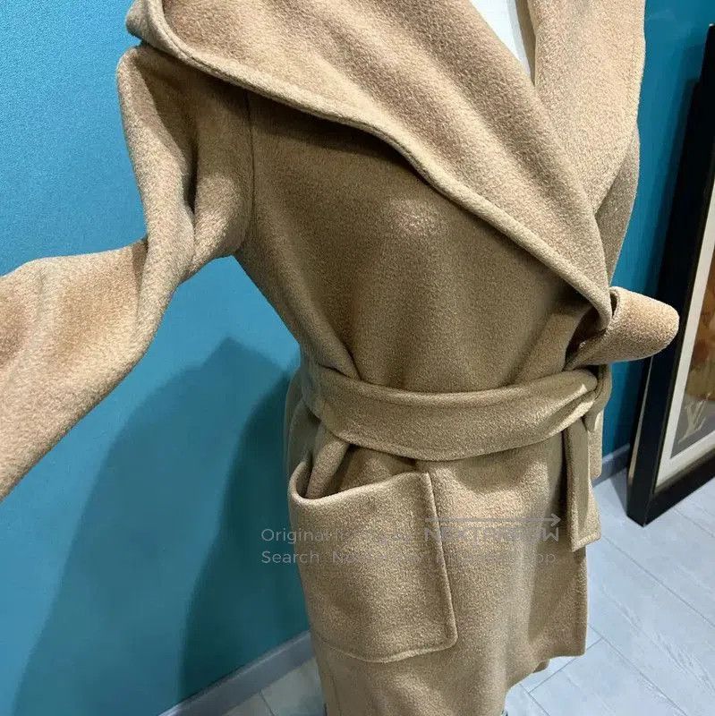Max Mara MaxMara Brown Alpaca Wool Coat for Women . Size S / US 4 / IT 40 - 7 Thumbnail