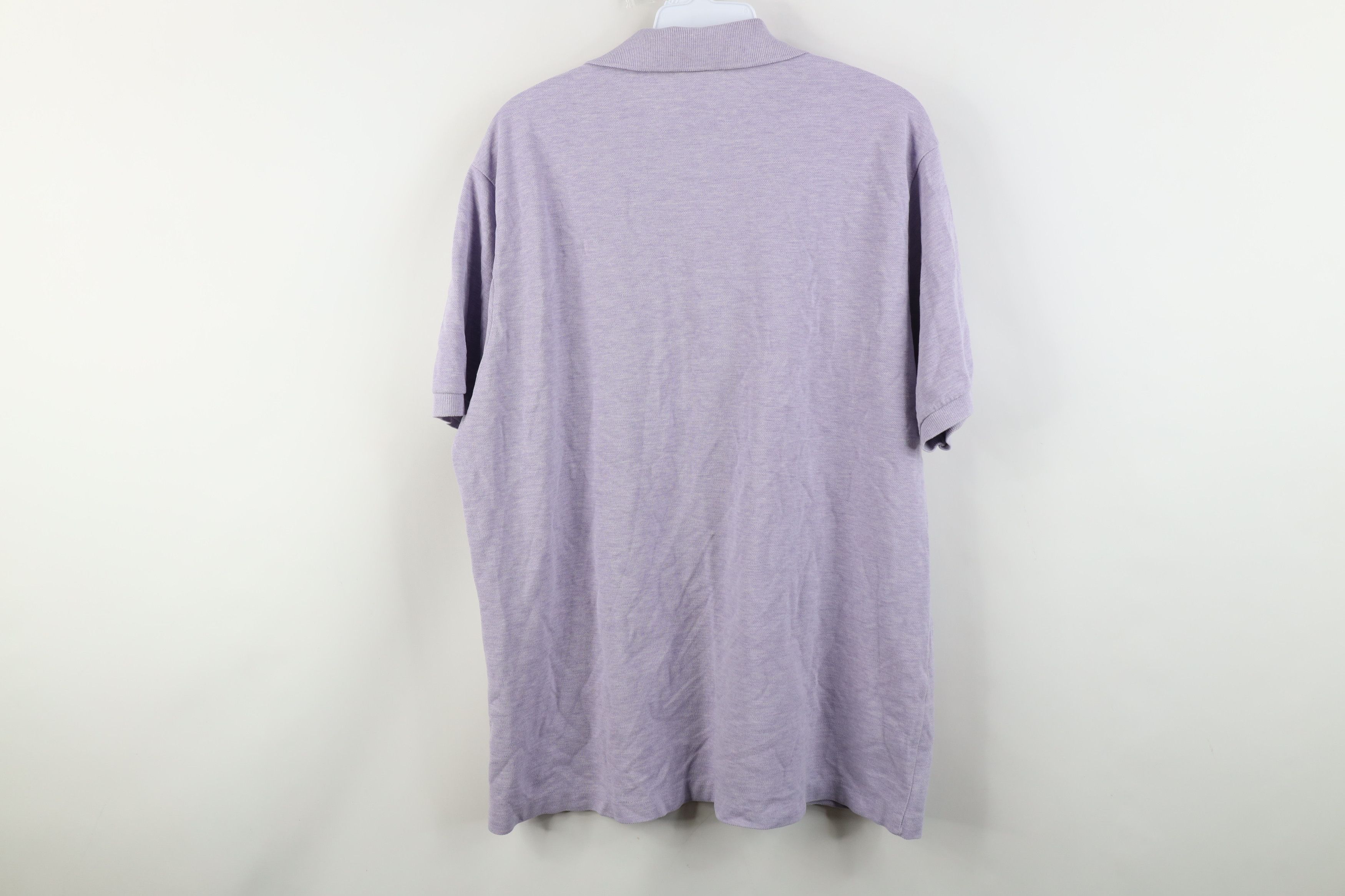 Lacoste Vintage Lacoste Croc Logo Knit Collared Polo Shirt Purple Size US L / EU 52-54 / 3 - 11 Thumbnail