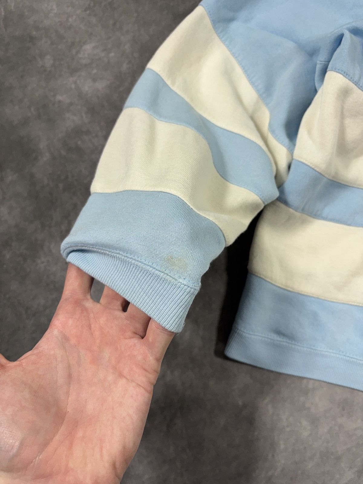 Vintage 80s Vintage Sweatshirt Crewneck Pullover Striped Cropped Size US S / EU 44-46 / 1 - 13 Thumbnail