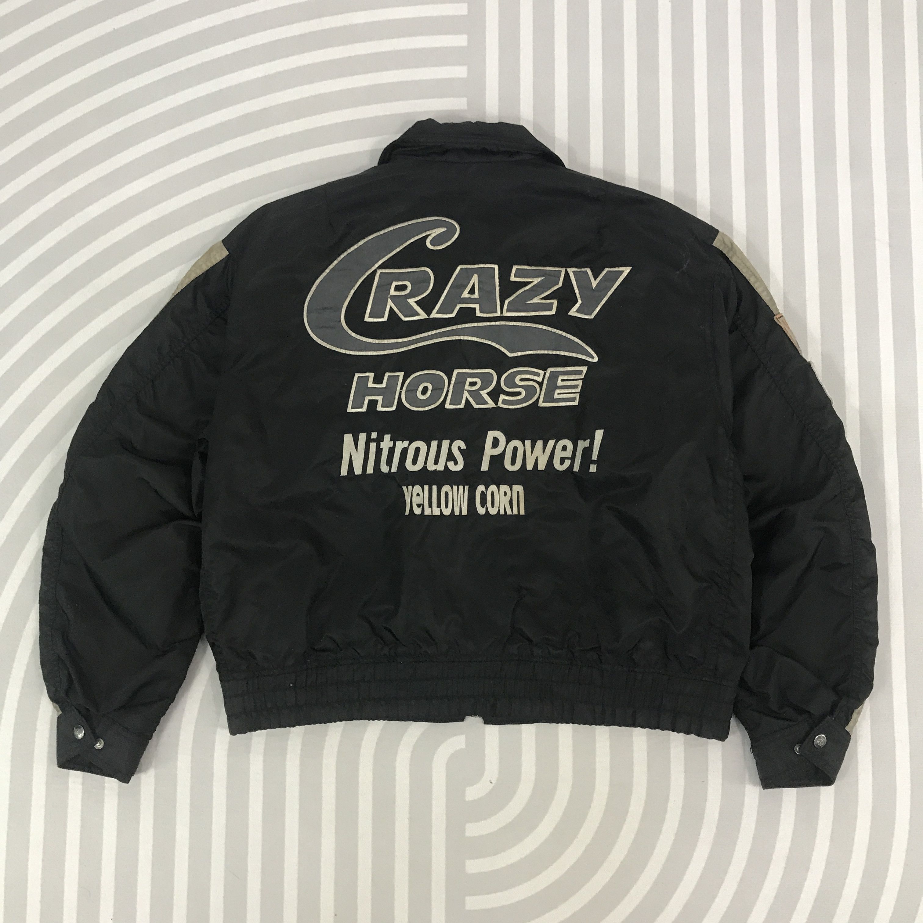 Vintage × YELLOW CORN Vintage Yellow Corn x Nitrous Power Bomber Jacket Size US M / EU 48-50 / 2 - 3 Thumbnail