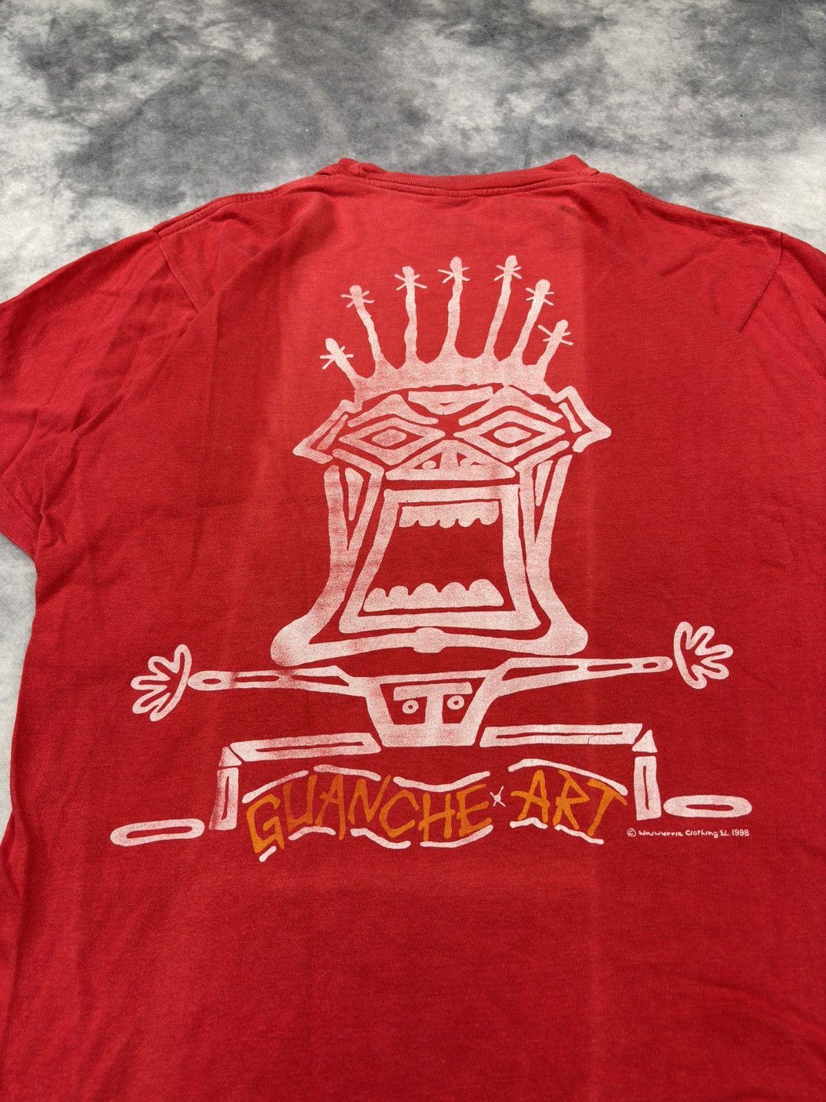 Other Vintage Guanche 1998 Aztec T shirt 90s Streetwear faded y2k Size US XL / EU 56 / 4 - 2 Thumbnail