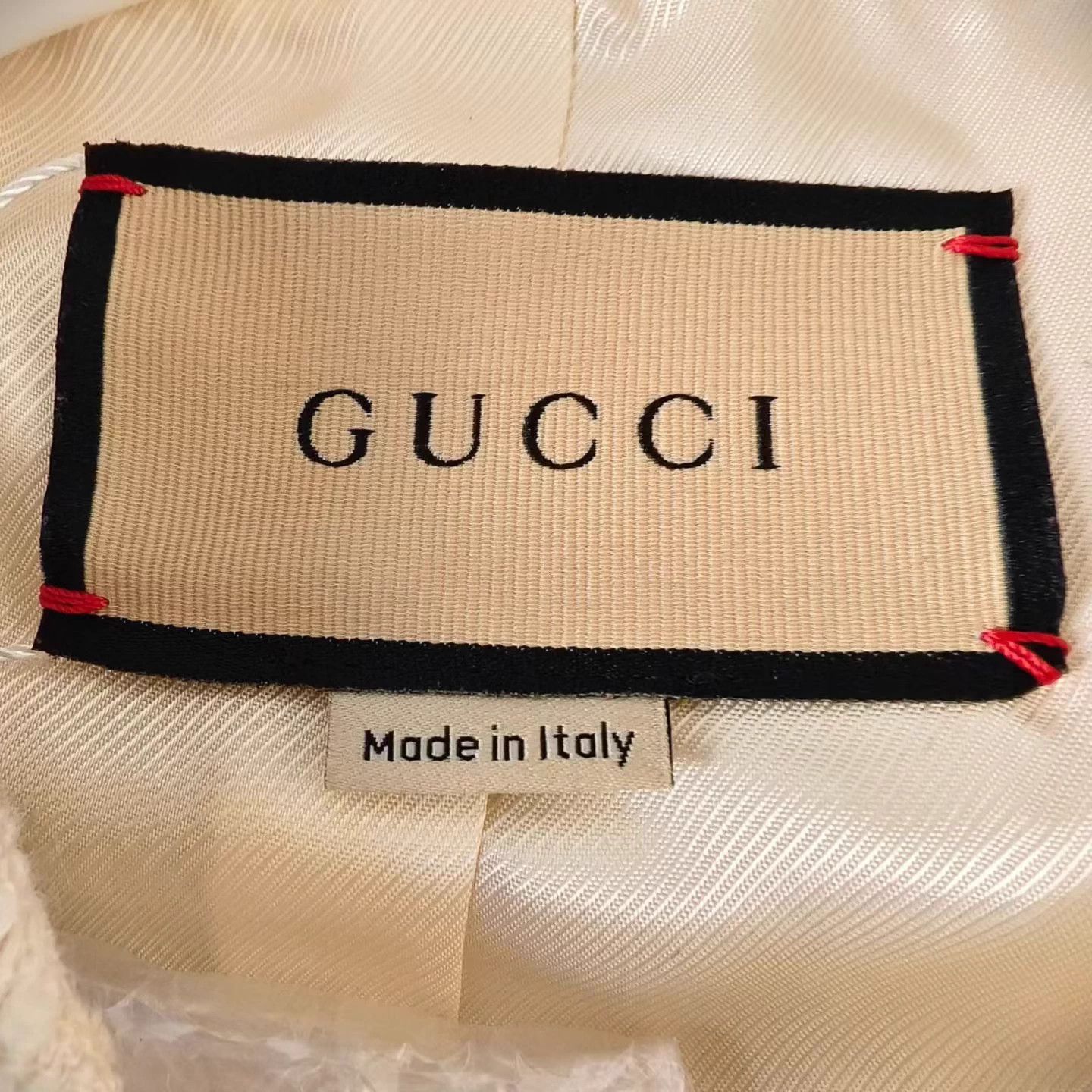 Gucci GUCCI White Single-Breasted Lapel Jacket Women's 40 Size M / US 6-8 / IT 42-44 - 4 Thumbnail