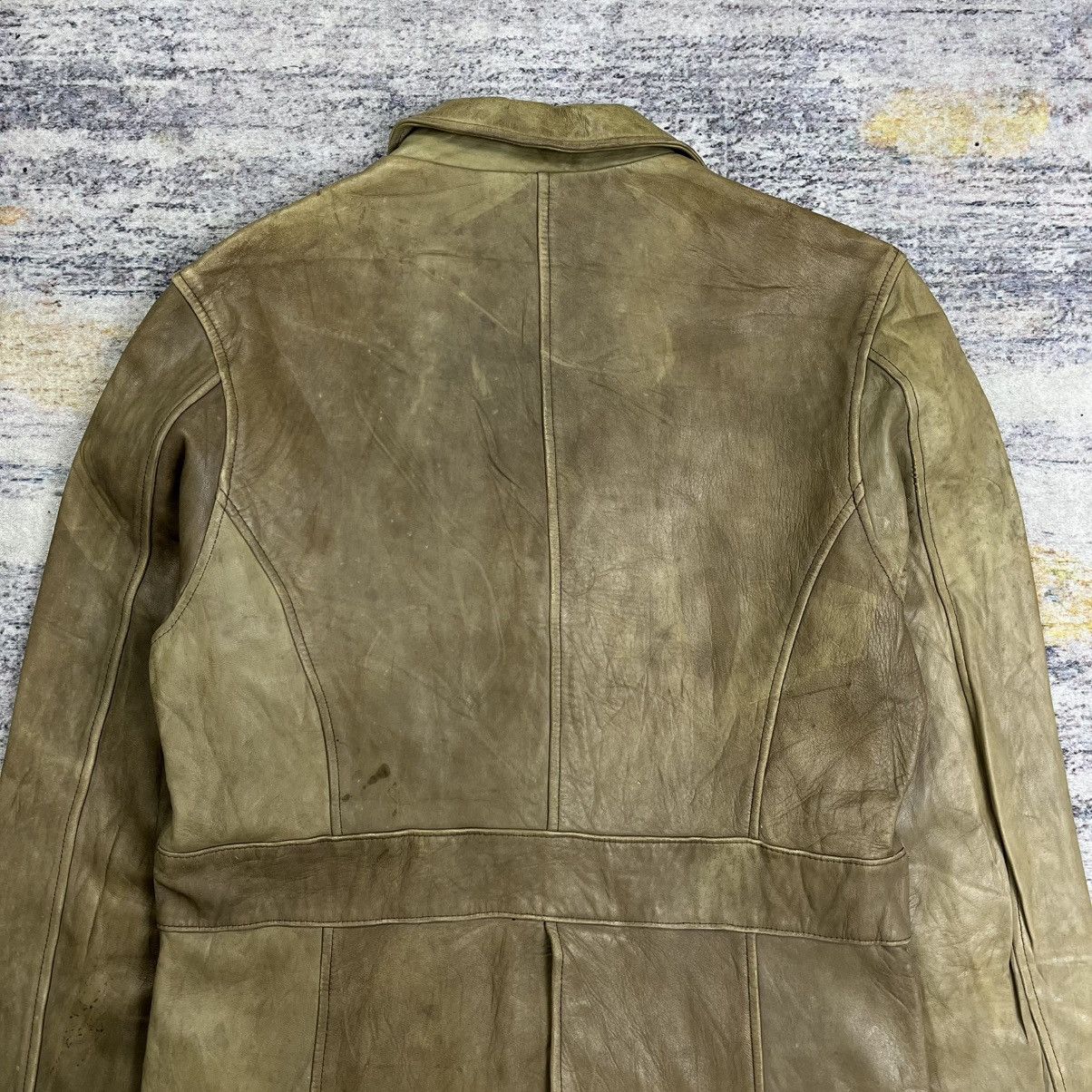 Isamu Katayama Backlash Isamu Katayama Backlash blazer bleach color leather jacket Size US M / EU 48-50 / 2 - 8 Thumbnail