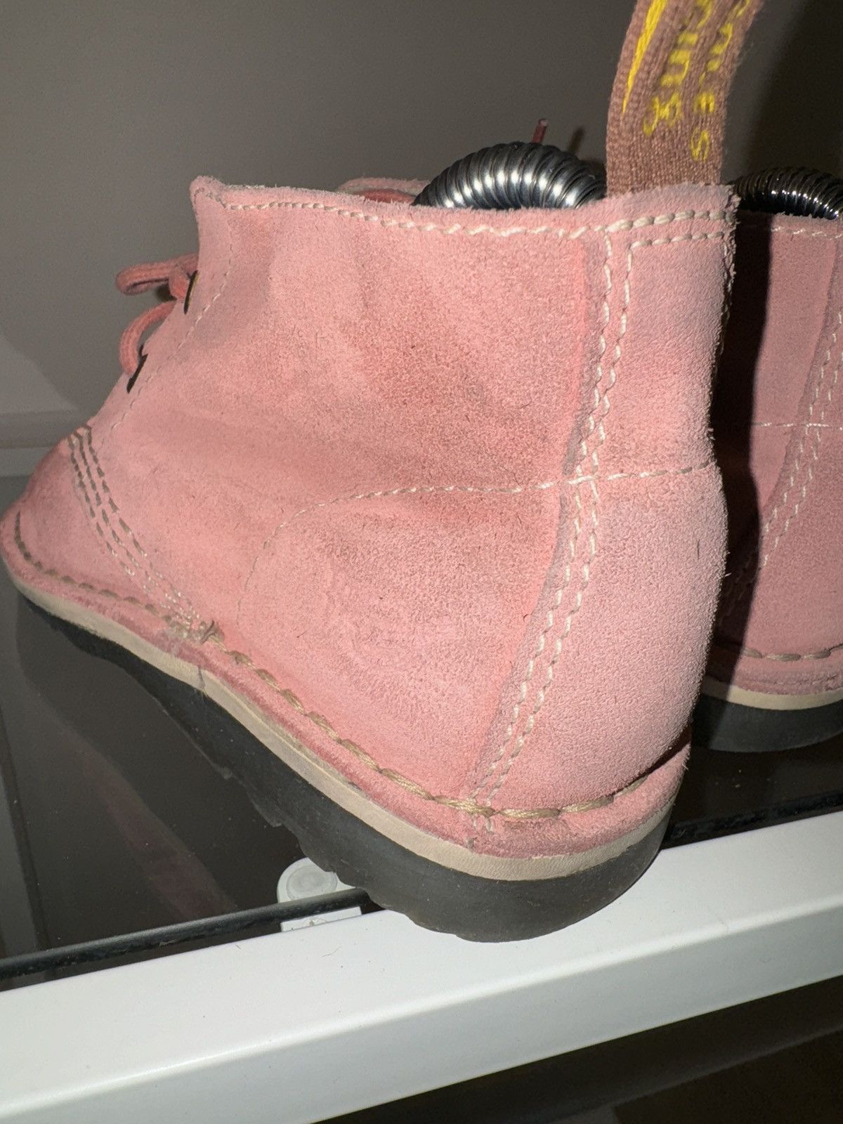 Dr. Martens Dr Martens pink suede leather lace up shoes desert women’s Size US 5 / IT 35 - 3 Thumbnail