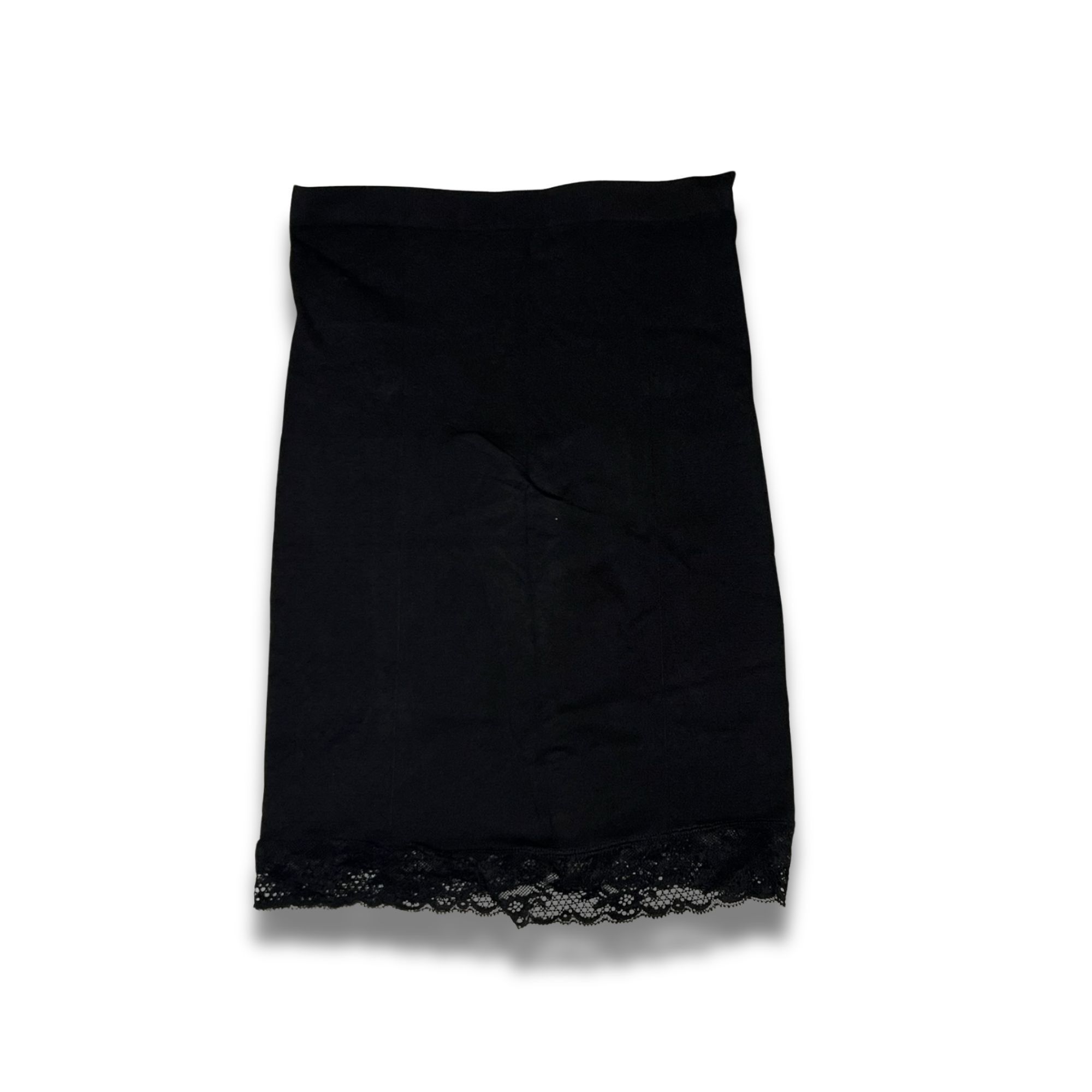 Other Jewel Toned Black Lace Trim Skirt Medium Nylon/Spandex Blend Size 30" / US 8 / IT 44 - 2 Thumbnail