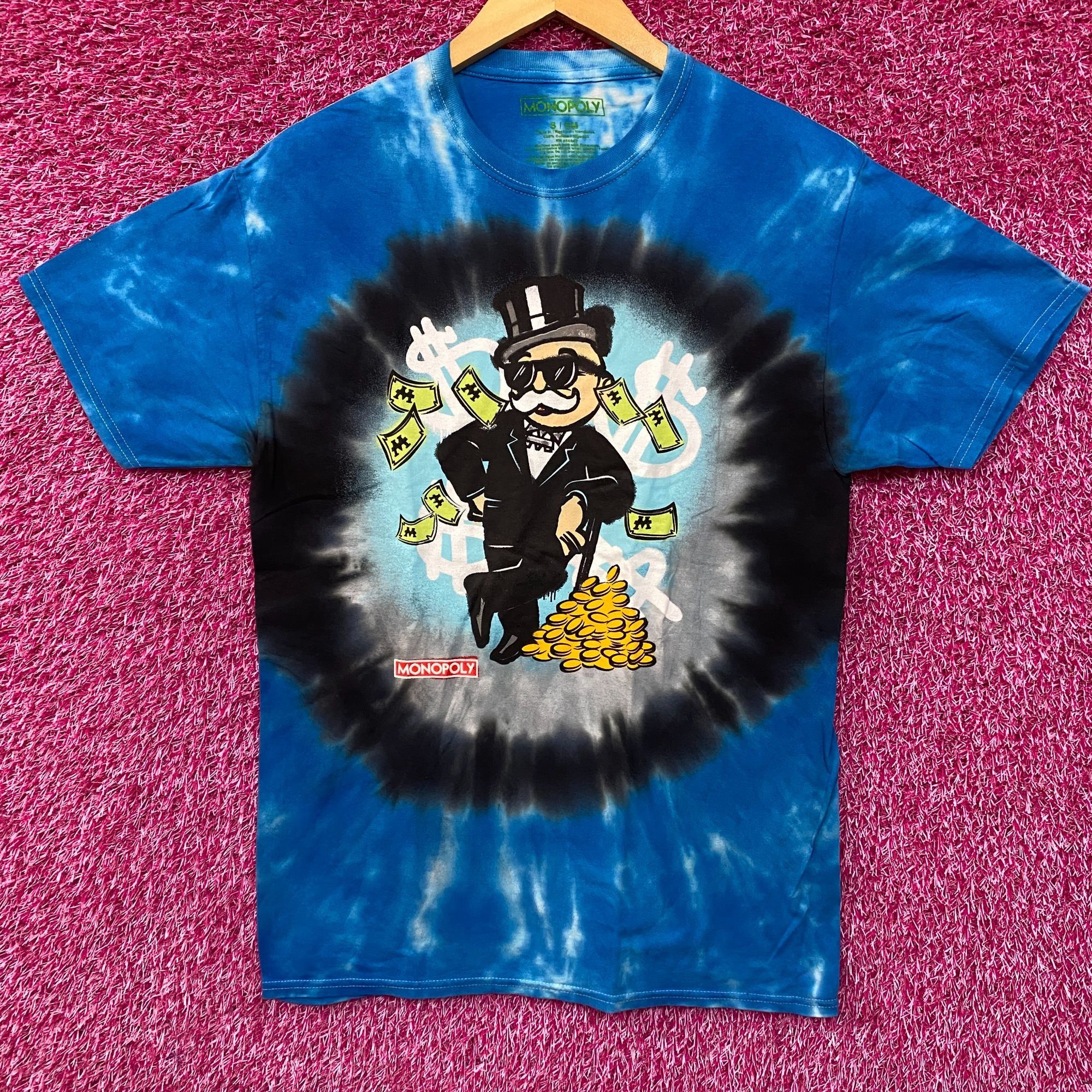 Other Monopoly Rich Uncle Pennybags Mr. Monopoly Tie Dye T-Shirt S Size US S / EU 44-46 / 1 - 1 Thumbnail