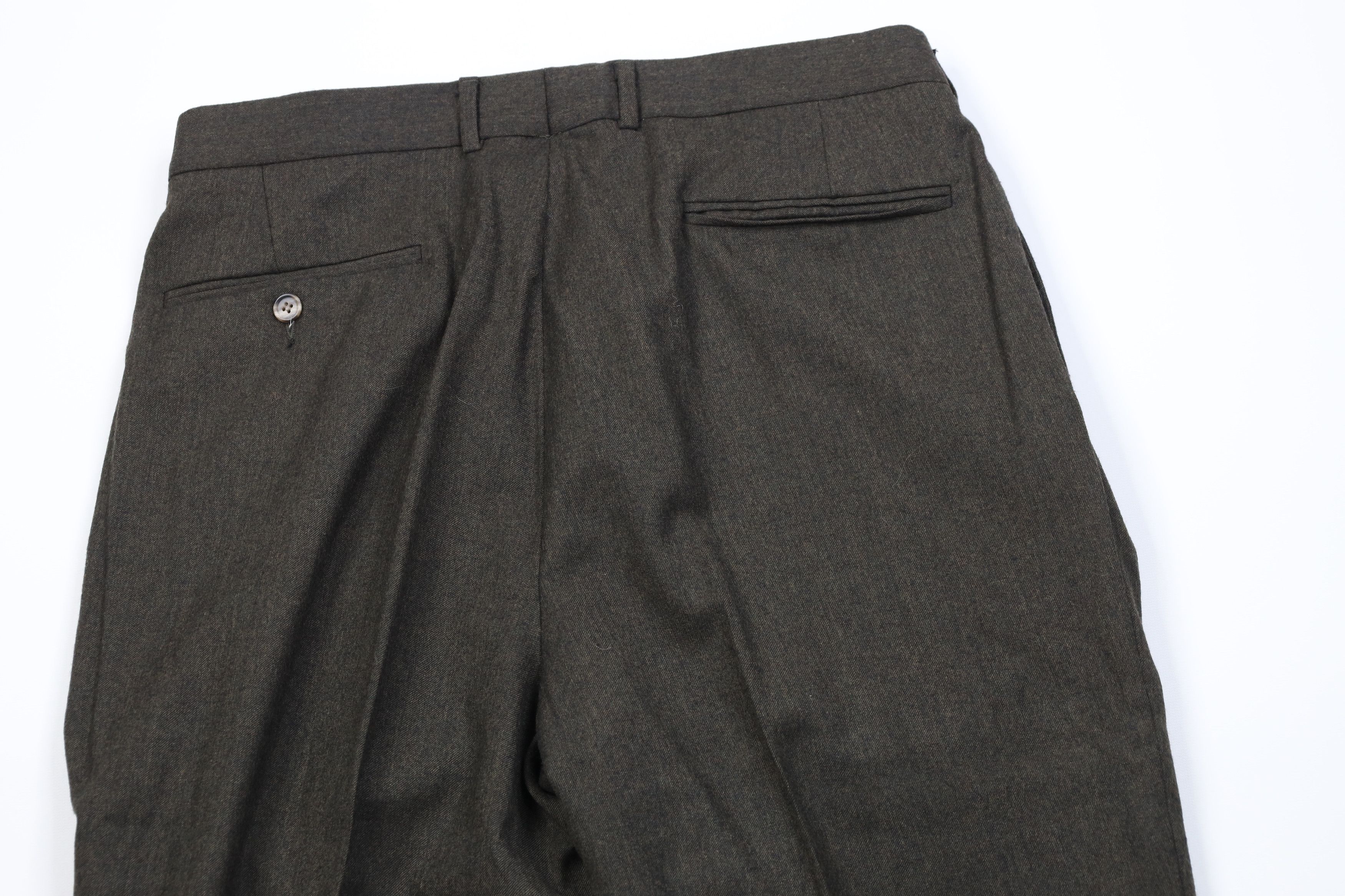 Vintage Vintage 90s Streetwear Wide Leg Chino Pants Green USA Size US 32 / EU 48 - 12 Thumbnail