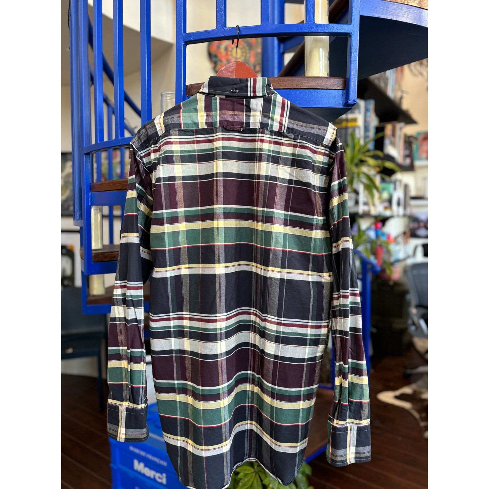 Thom Browne Thom Browne Red/Green Plaid Button-Down Shirt Sz 5, XXL Size US XXL / EU 58 / 5 - 2 Thumbnail
