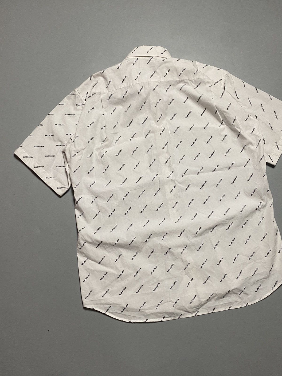 Balenciaga Balenciaga Poplin all over print shirt buttons Size US M / EU 48-50 / 2 - 11 Thumbnail