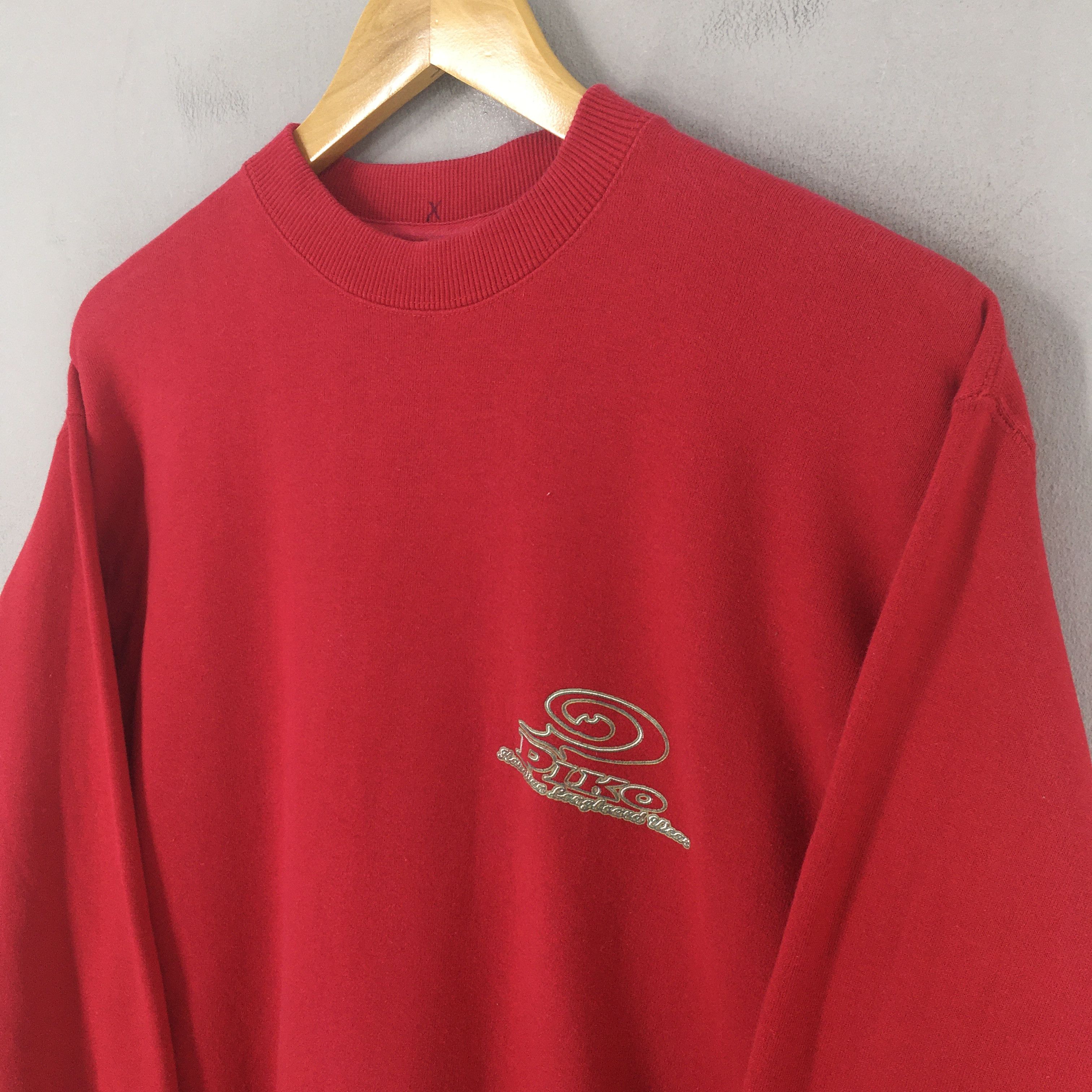 Vintage Vintage Piko Longboard Surfing Red Sweatshirt Medium Size US M / EU 48-50 / 2 - 5 Thumbnail