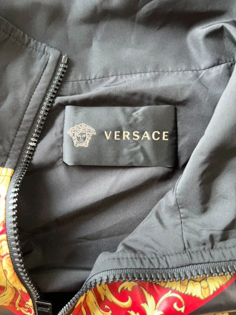 Versace Versace Black gold baroque patterned jacket jacket Size US XL / EU 56 / 4 - 3 Thumbnail