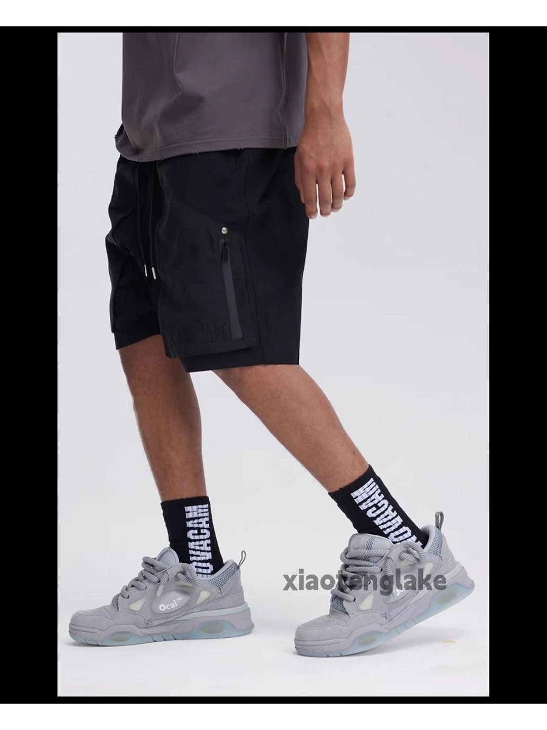 Designer × Japanese Brand × Vintage Zipper utility skate hiphop loose yuppie patchwork shorts Size US 36 / EU 52 - 3 Thumbnail