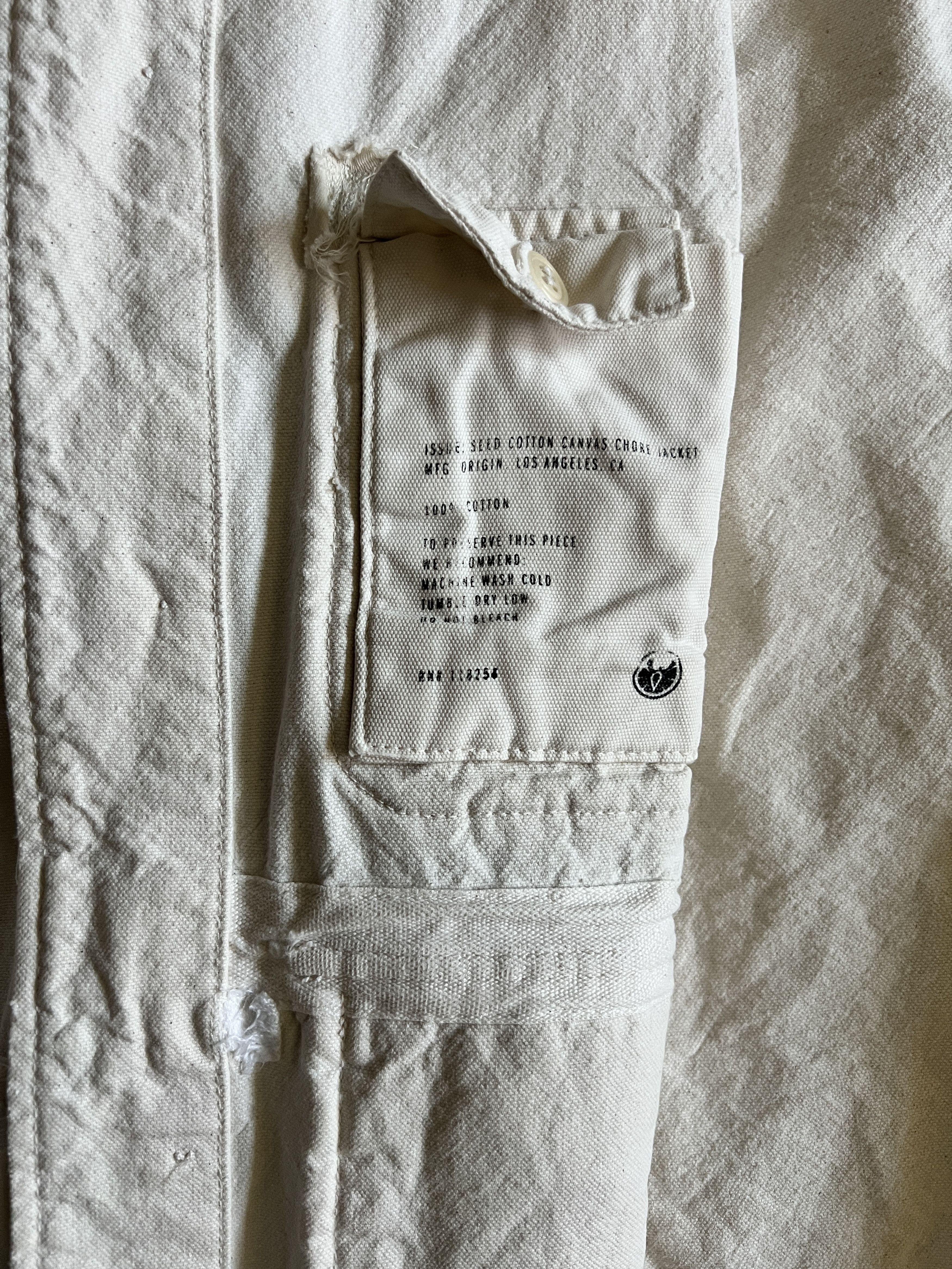 Apolis Apolis Canvas White Chore Jacket Made In USA Mens M Size US M / EU 48-50 / 2 - 5 Thumbnail