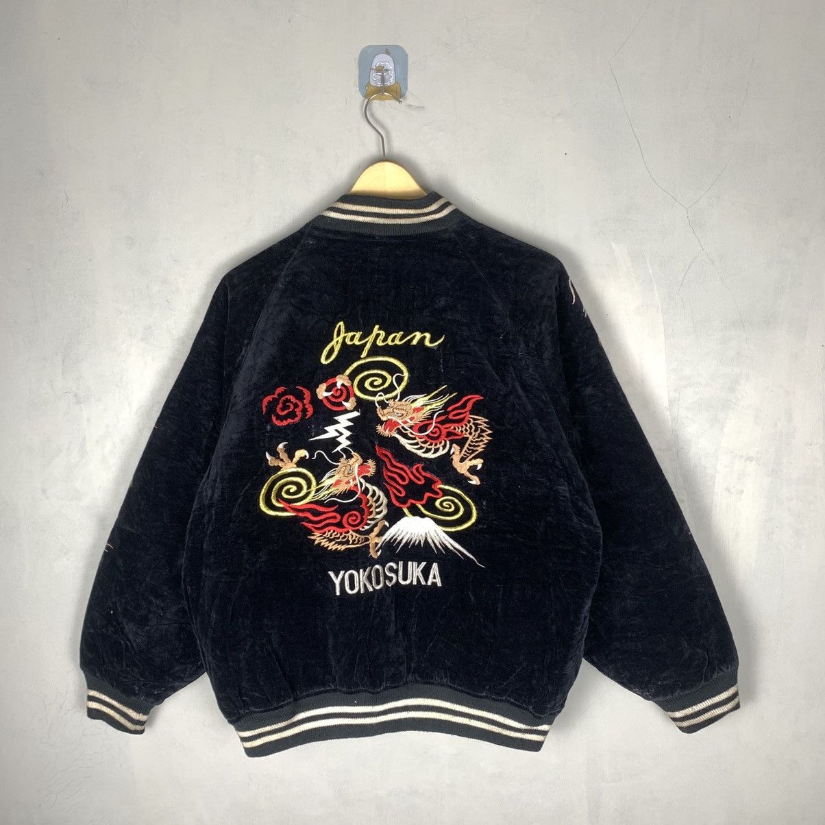 Vintage YOKOSUKA Scrip Japanese Sukajan Souvenir Jacket Size US M / EU 48-50 / 2 - 1 Thumbnail