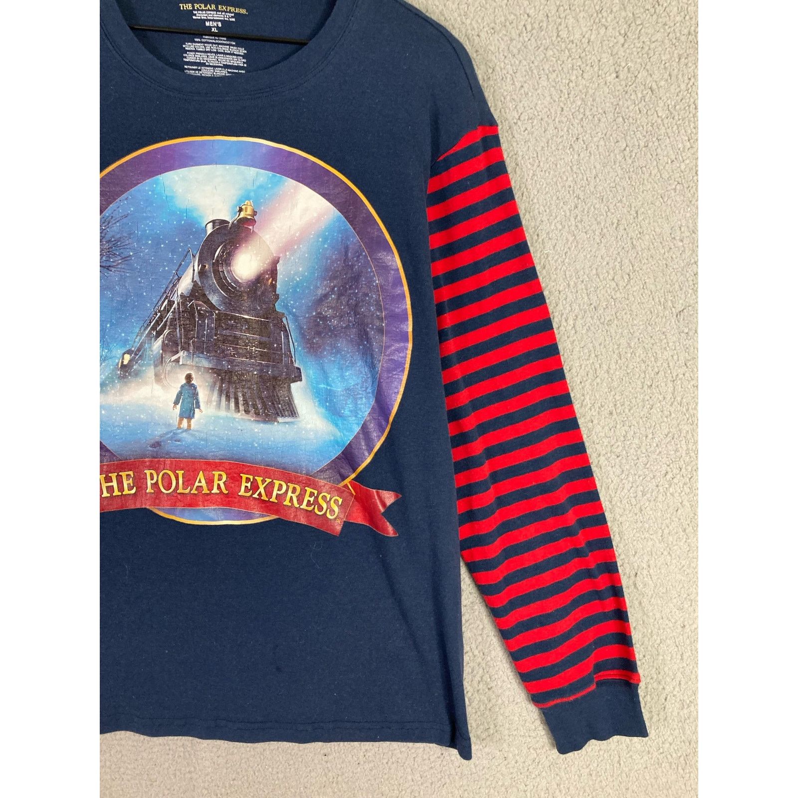 Other The Polar Express Men's XL Long Sleeve TShirt Navy Christmas Size US XL / EU 56 / 4 - 7 Thumbnail