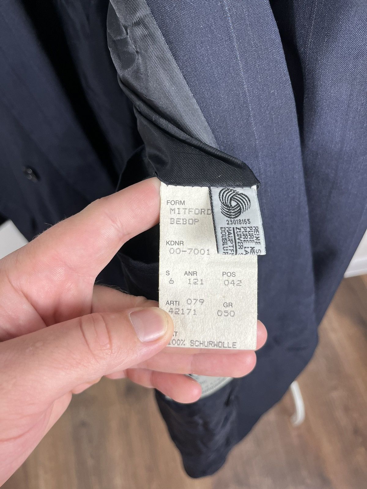 Hugo Boss Men`s Hugo Boss Double Breasted Black Wool Blazer Size M Size 40R - 6 Thumbnail