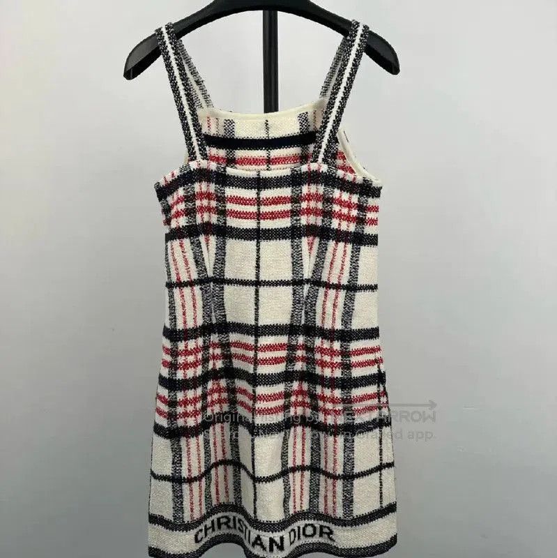 Dior Dior Color Block Cotton Dress in Size L . Size L / US 10 / IT 46 - 2 Thumbnail