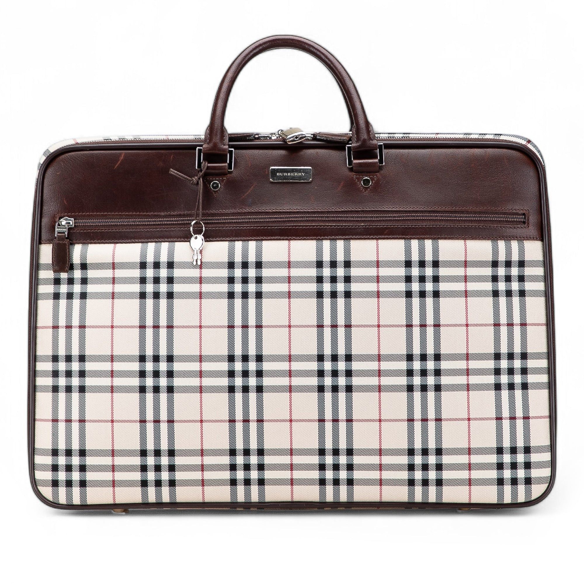 Burberry House Check Canvas Travel Bag in Brown, Women's