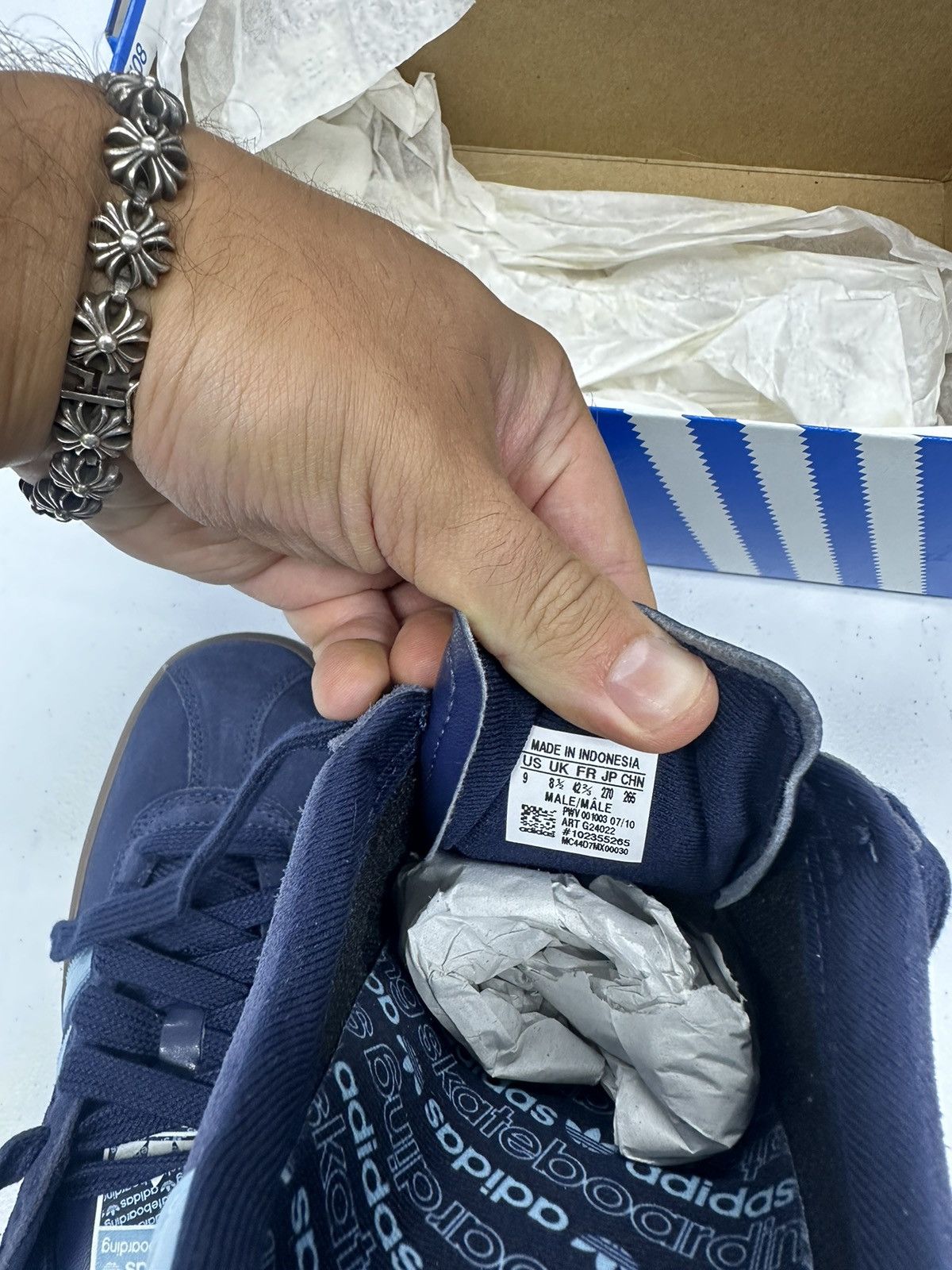 Adidas Adidas Skate Navy Suede size 9 Size US 9 / EU 42 - 6 Thumbnail