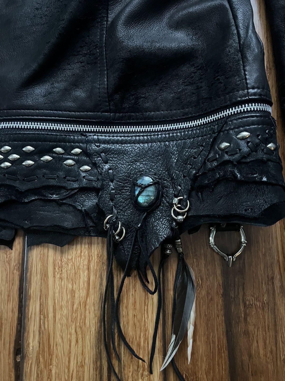 14th Addiction 14th Addiction 1-of-1 Custom Hooded Cross Zip Jacket Size US L / EU 52-54 / 3 - 10 Thumbnail