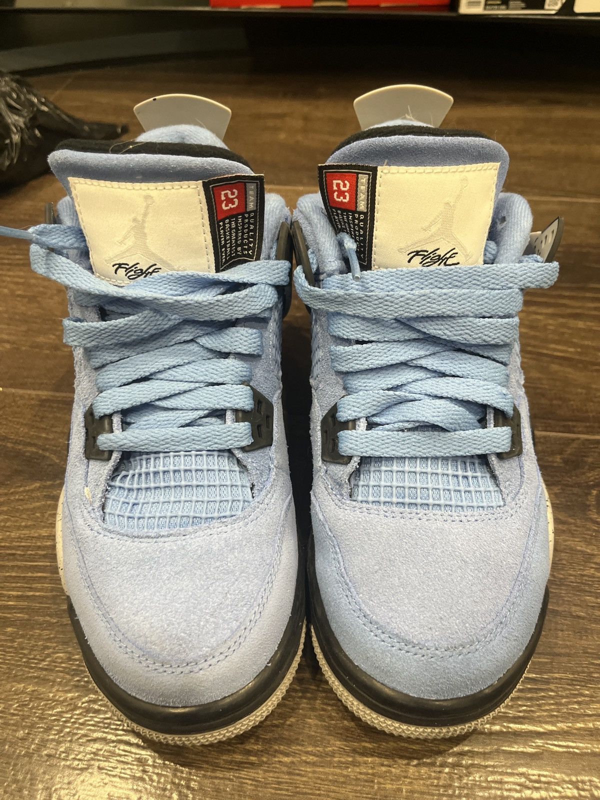 Jordan Brand Jordan 4 Retro University Blue Size US 6 / IT 36 - 3 Thumbnail