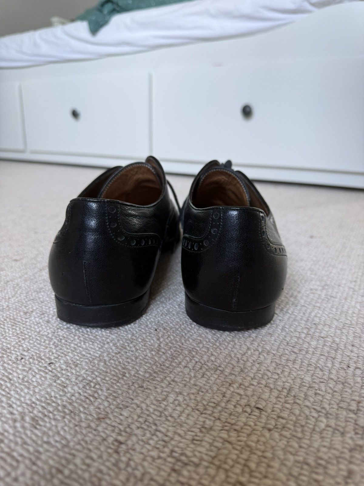 Gucci Gucci brogues shoes black leather logo size 9 Size US 10 / EU 43 - 3 Thumbnail