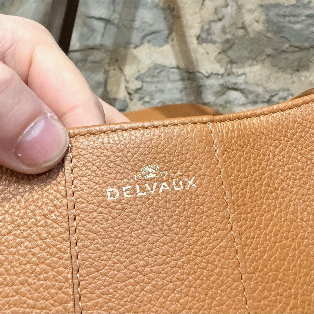 Delvaux Delvaux Brillant MM Brown Handbag With Strap & Hermès Twilly Size ONE SIZE - 11 Thumbnail
