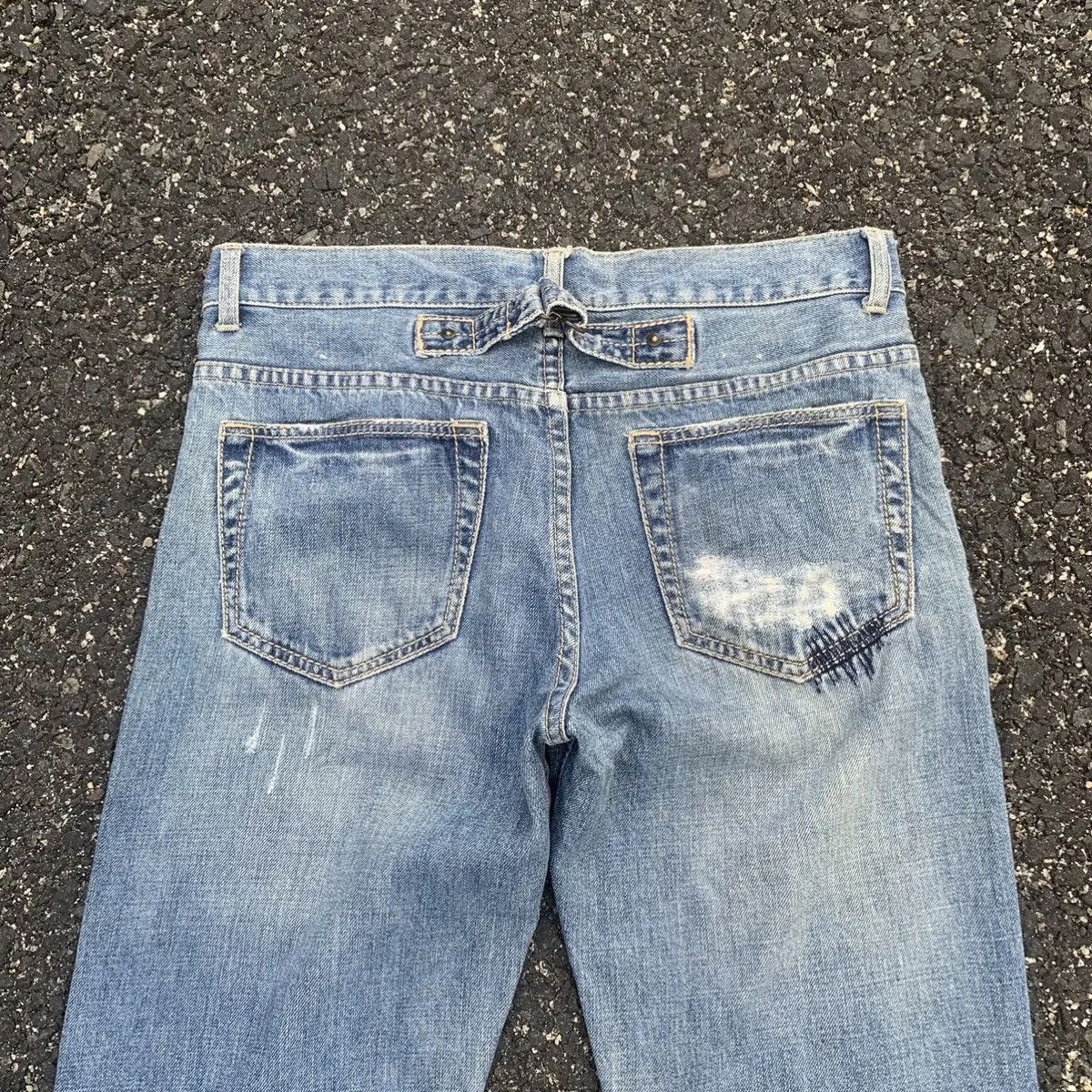 Hysteric Glamour 🔥Distressed Denim 32x31 Faded Jeans Cinch Back Denim Pants Size US 32 / EU 48 - 10 Thumbnail