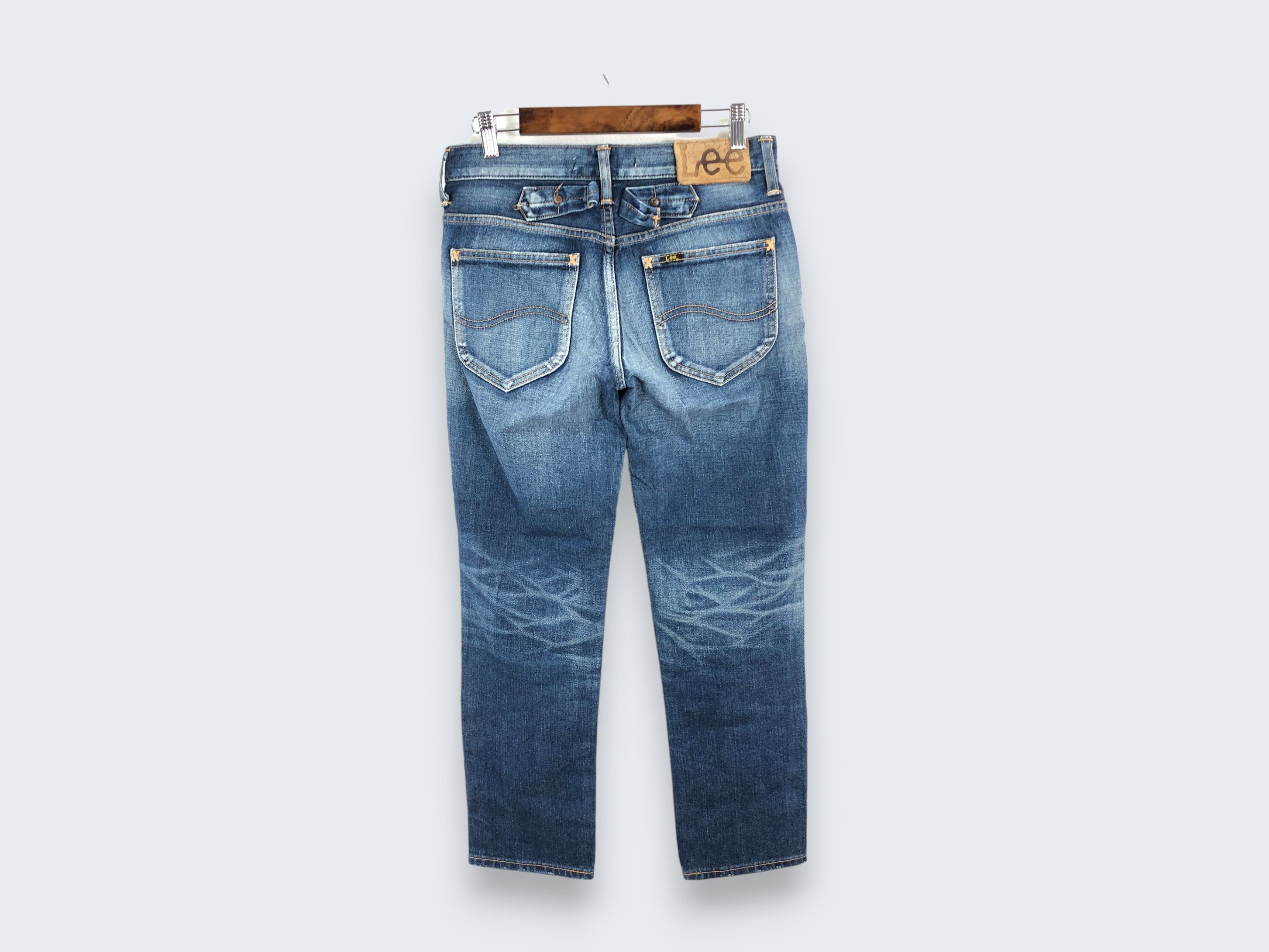 Lee × Vintage 29 x 25.5 Vintage Lee Buckle Jeans L1382 Size US 29 - 4 Thumbnail