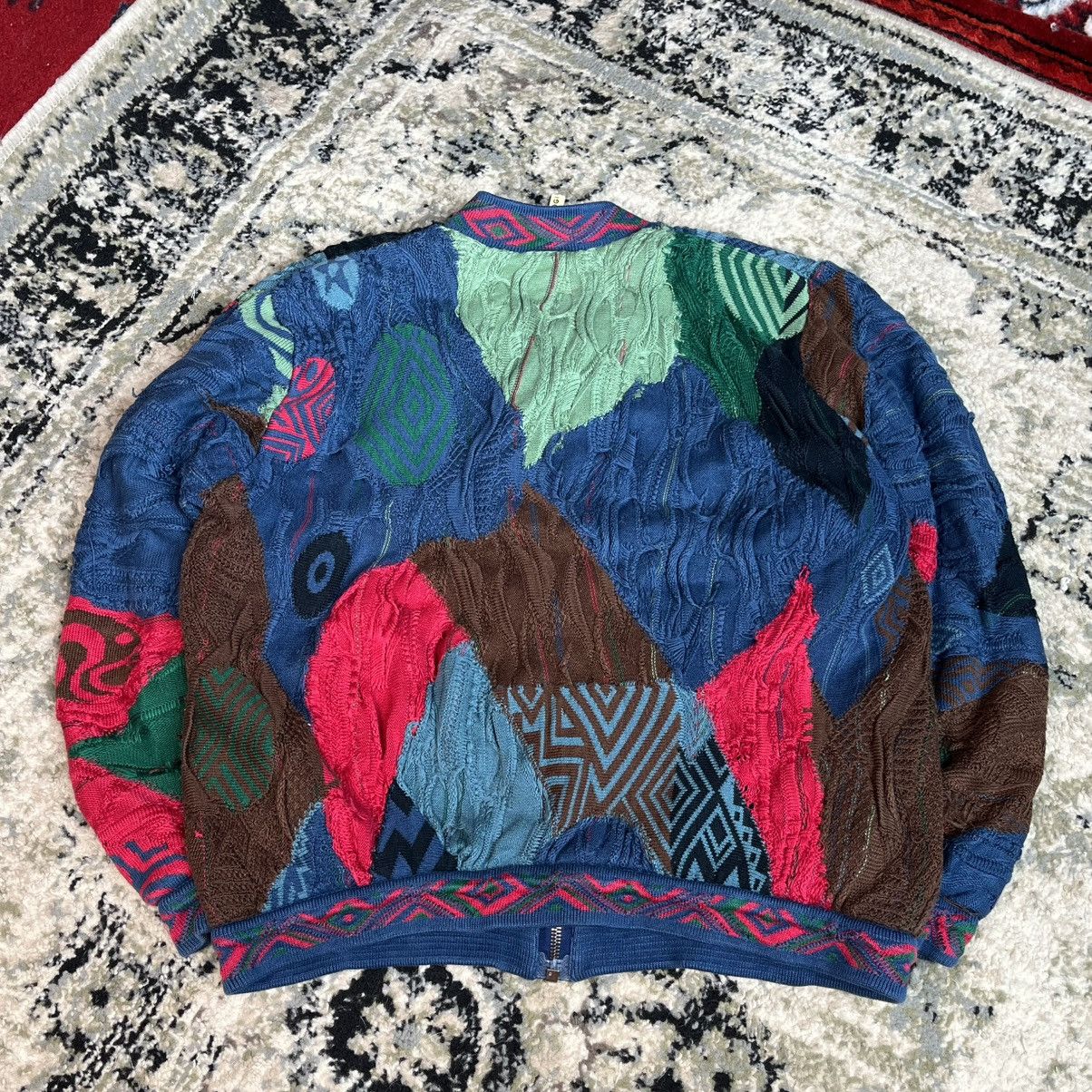 Coogi Vintage Rare Street Style Coquette Zip Up Sewn Sweater Coogi Size US S / EU 44-46 / 1 - 8 Thumbnail